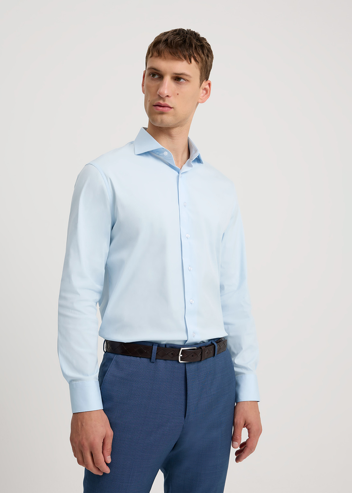 Tailored Fit Super Fine Cotton Stretch Shirt | Woolworths.co.za