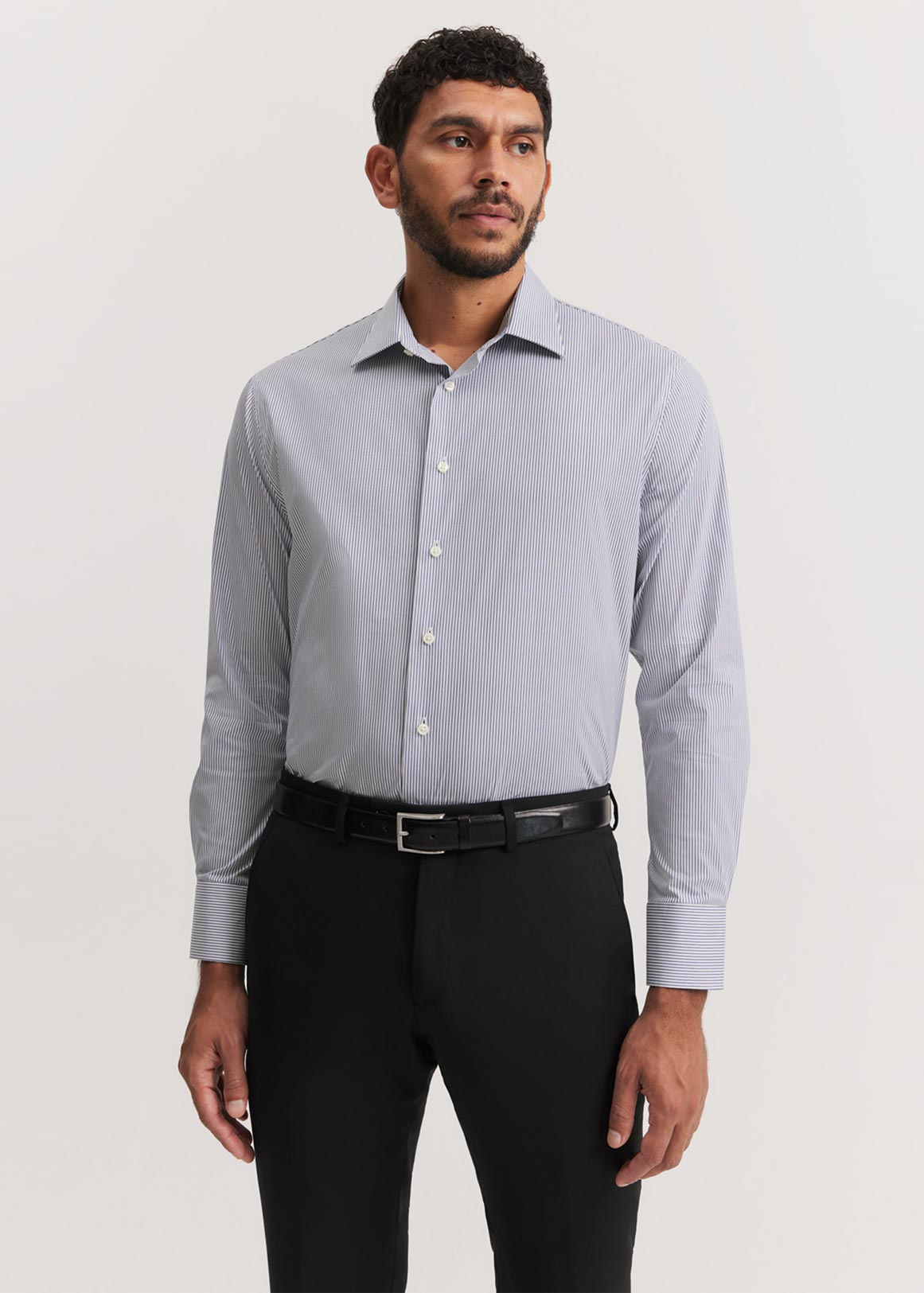 Tailored Fit Super Fine Cotton Stripe Shirt | Woolworths.co.za