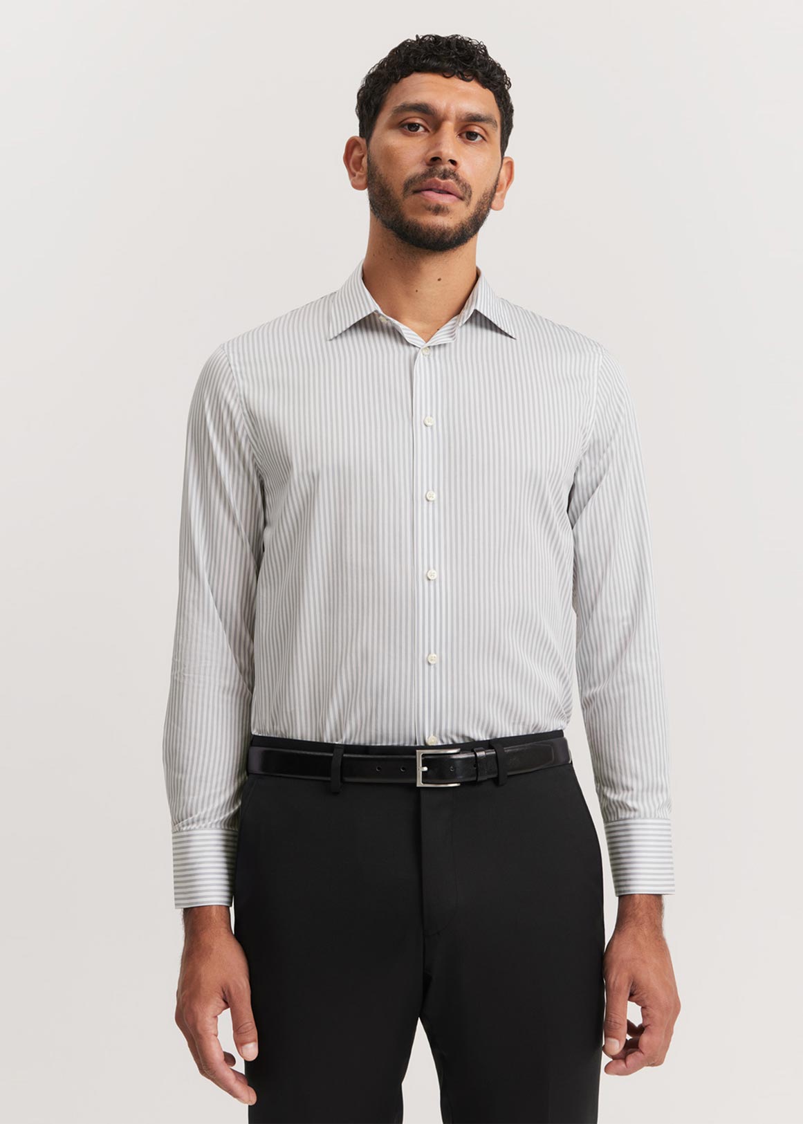 Tailored Fit Super Fine Cotton Stripe Shirt | Woolworths.co.za