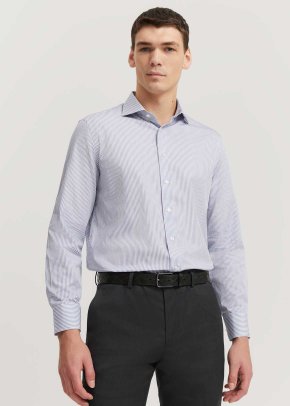 Tailored Fit Cotton Linen Blend Shirt