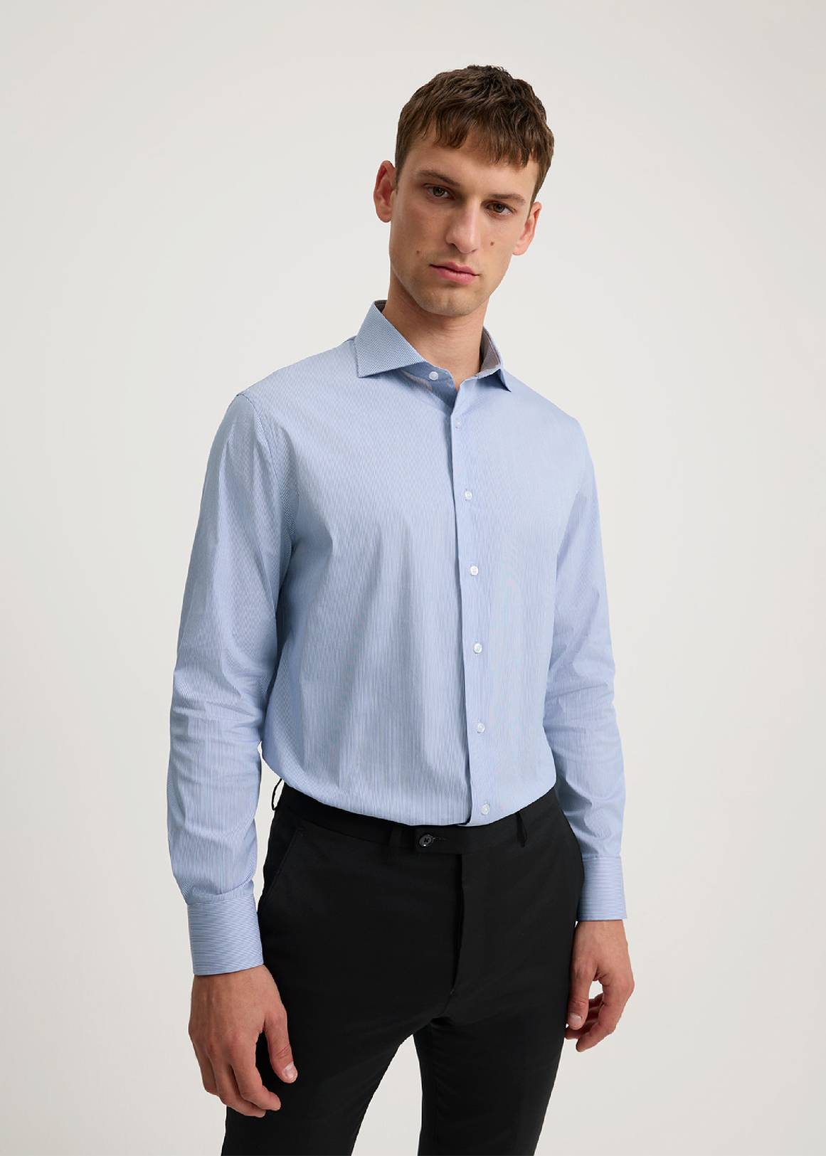 Tailored Fit Superfine Cotton Stripe Shirt | Woolworths.co.za