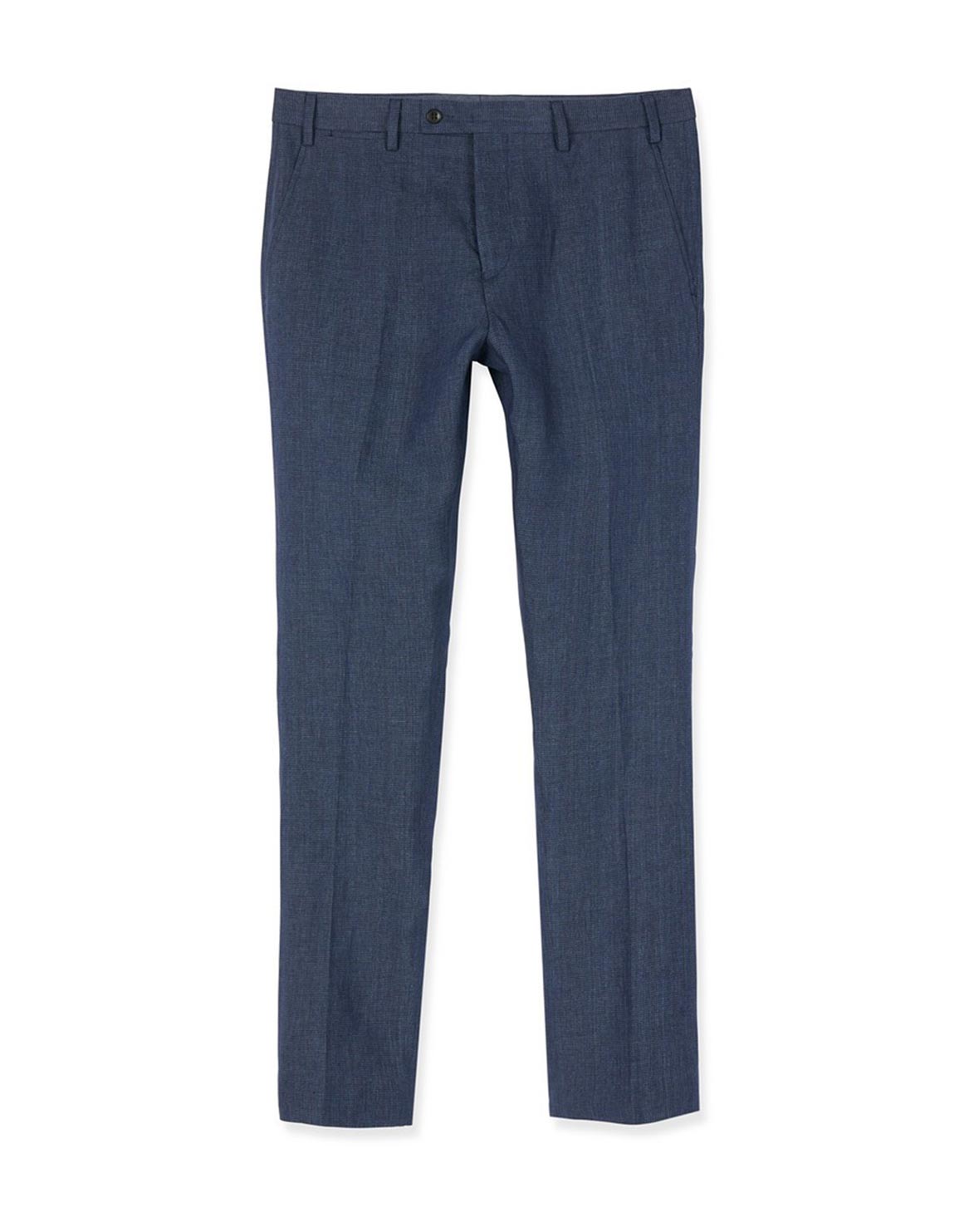 Tailored Puppytooth Irish Linen Trouser | Woolworths.co.za