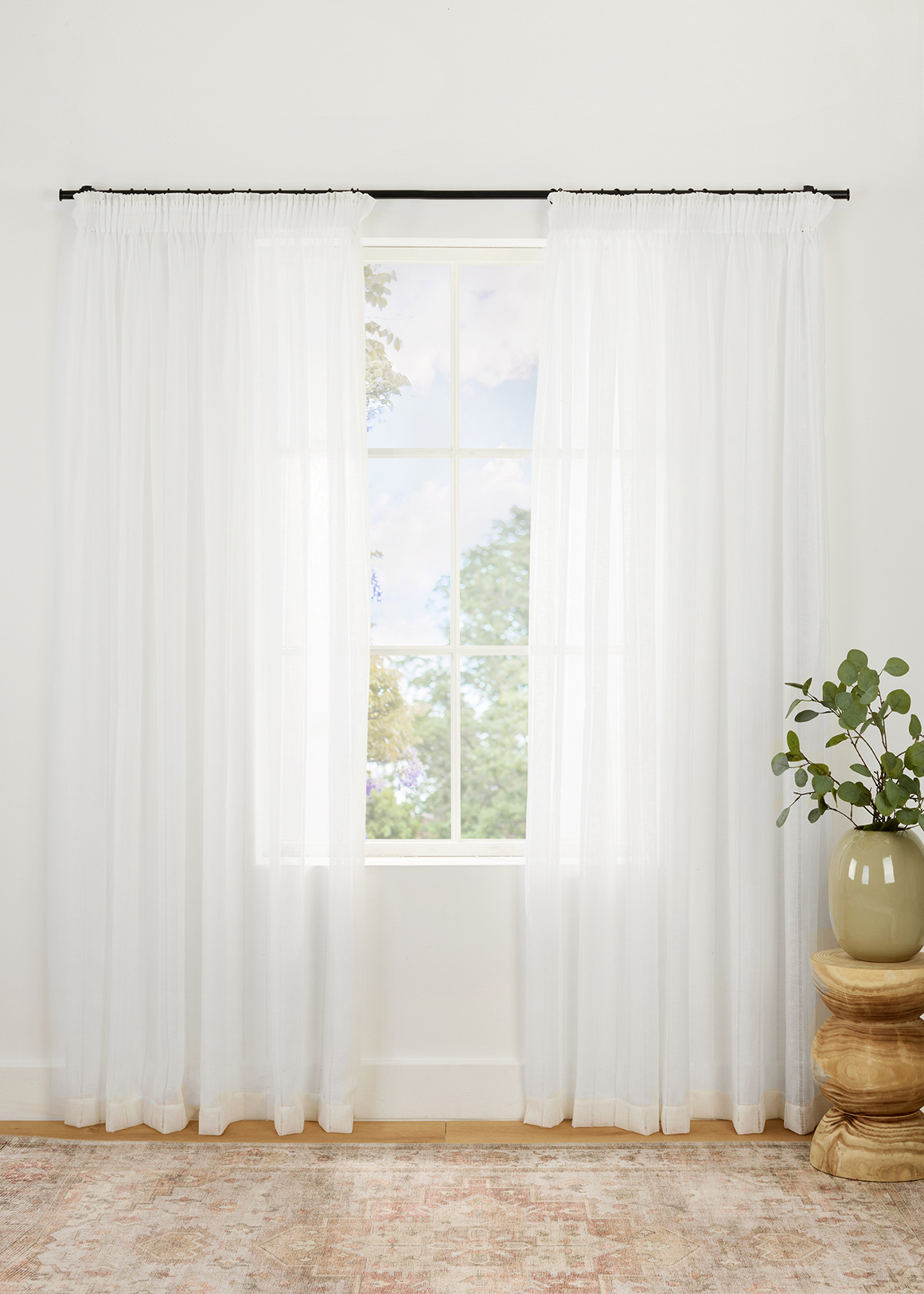 Taped Ladder Sheer Curtain 230cm (W) x 218cm (L)
