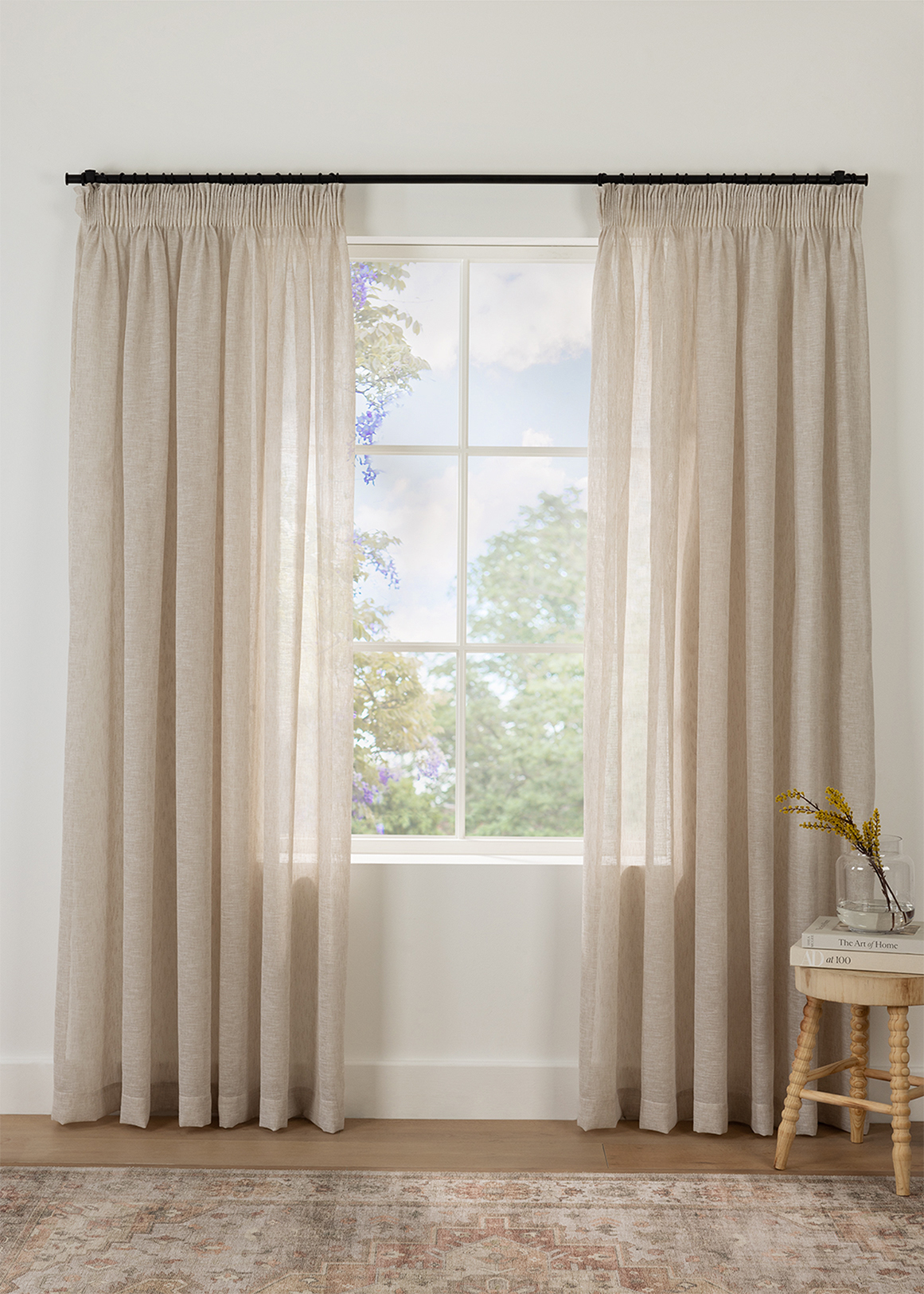 Taped Muslin Sheer Longer Length 260 (W) x 250 (L)