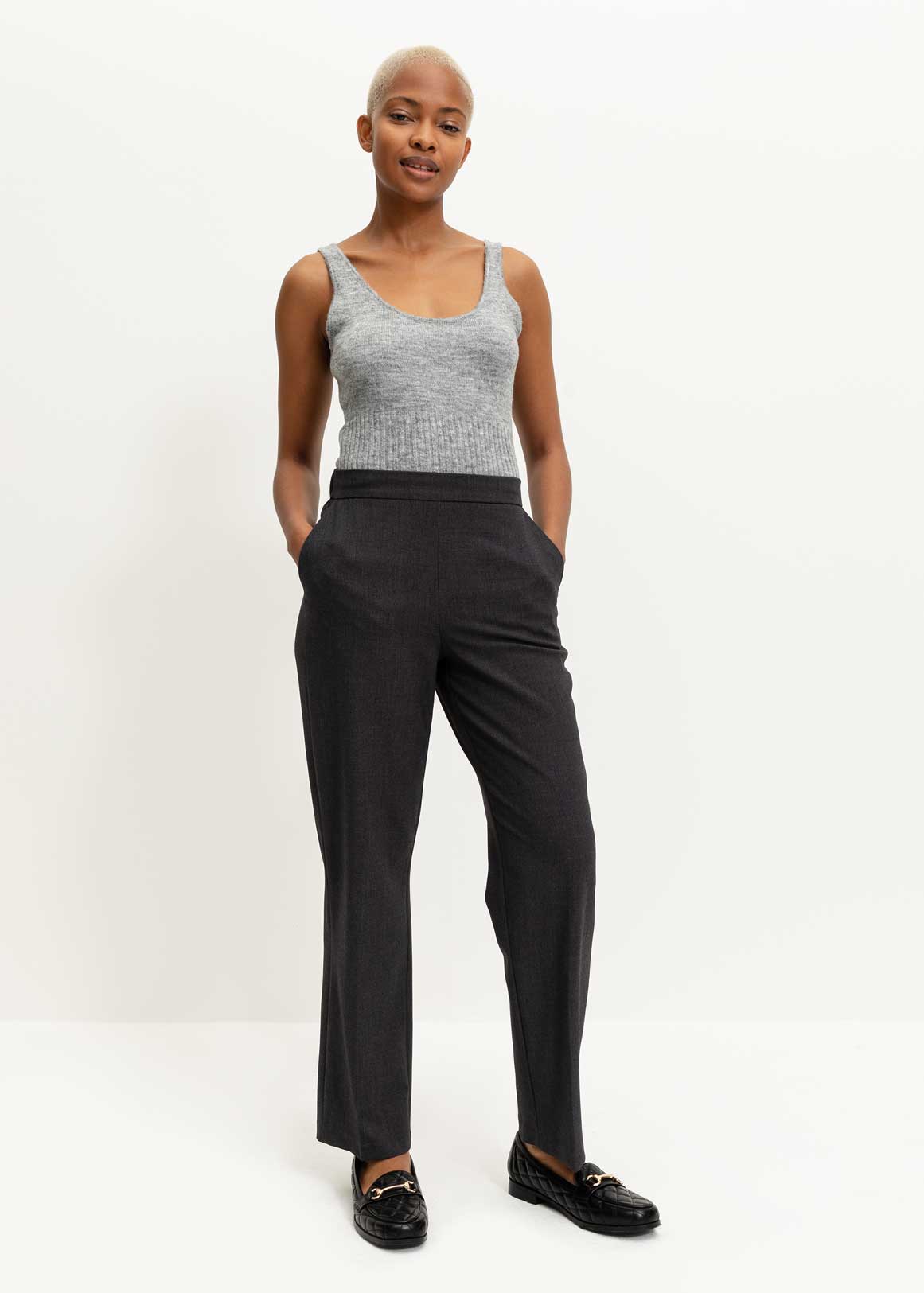 Tapered Easy Fit Stretch Viscose Blend Pants | Woolworths.co.za