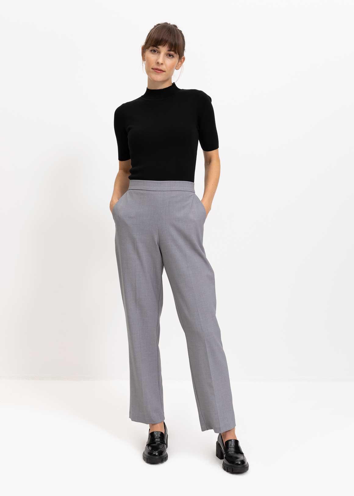 Women's Petite Trousers Occasionwear Plain Wide