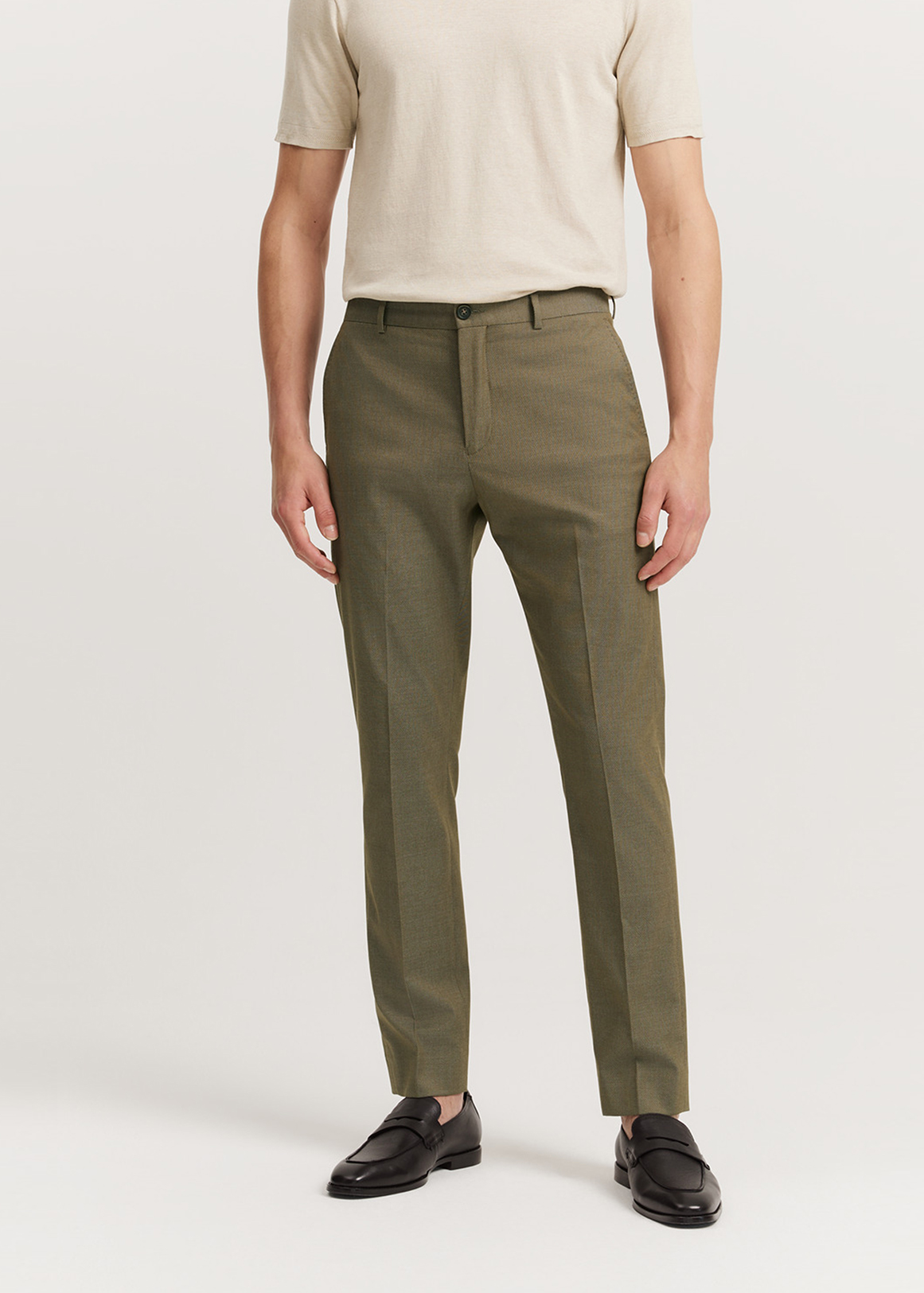 Tapered Fit Twill Stretch Pant | Woolworths.co.za