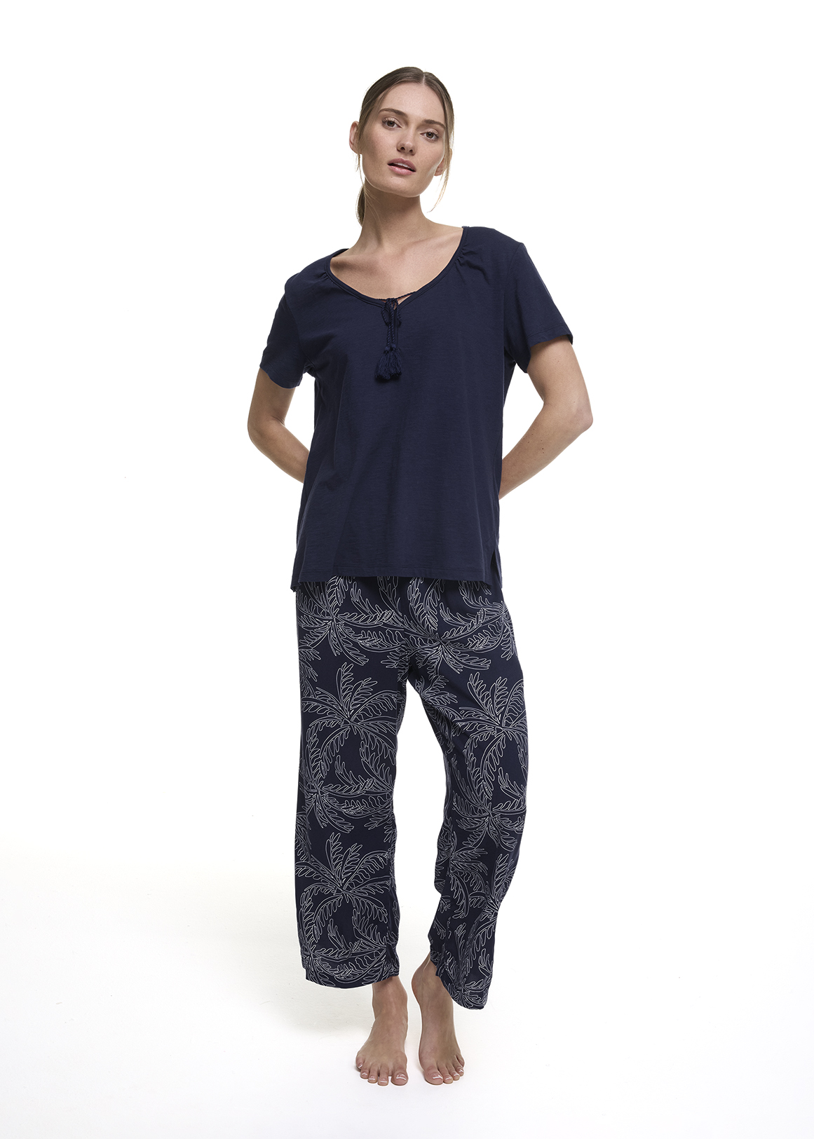 Tassel Knit Cotton Pyjamas