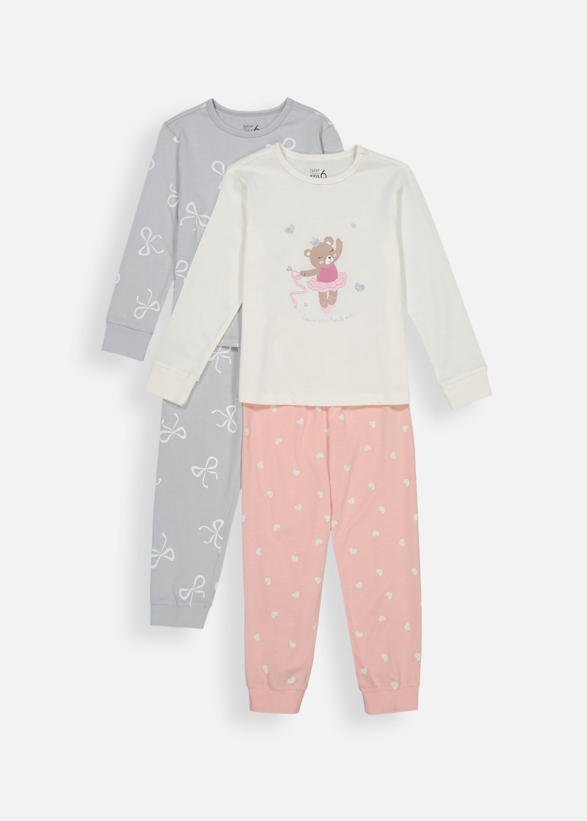 Teddy Ballerina Cotton Pyjamas 2 Pack | Woolworths.co.za