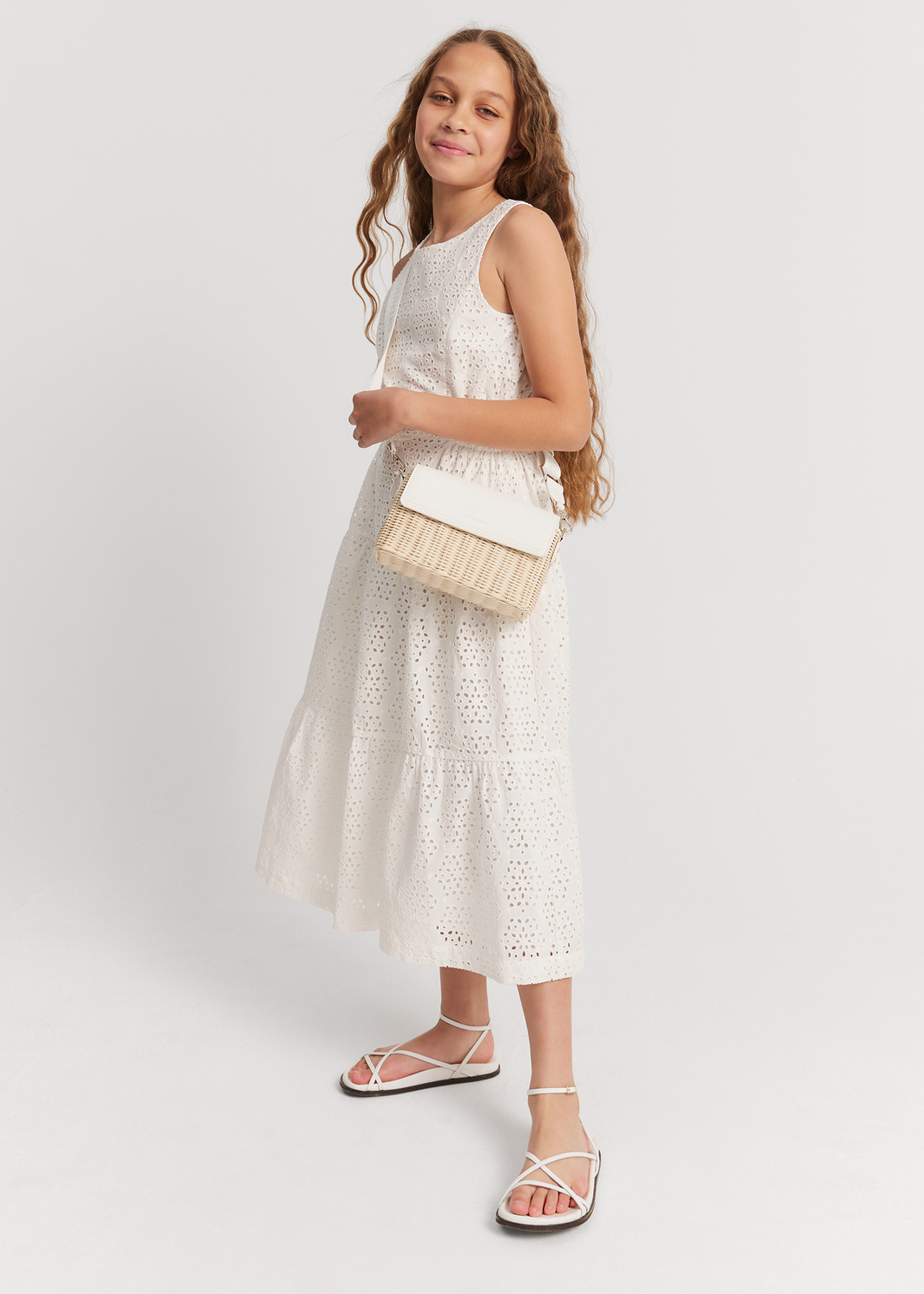 Teen Embroidered Tier Midi Dress Woolworths.co.za