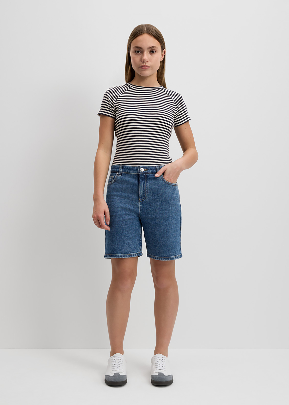 Teen High Rise Denim Short