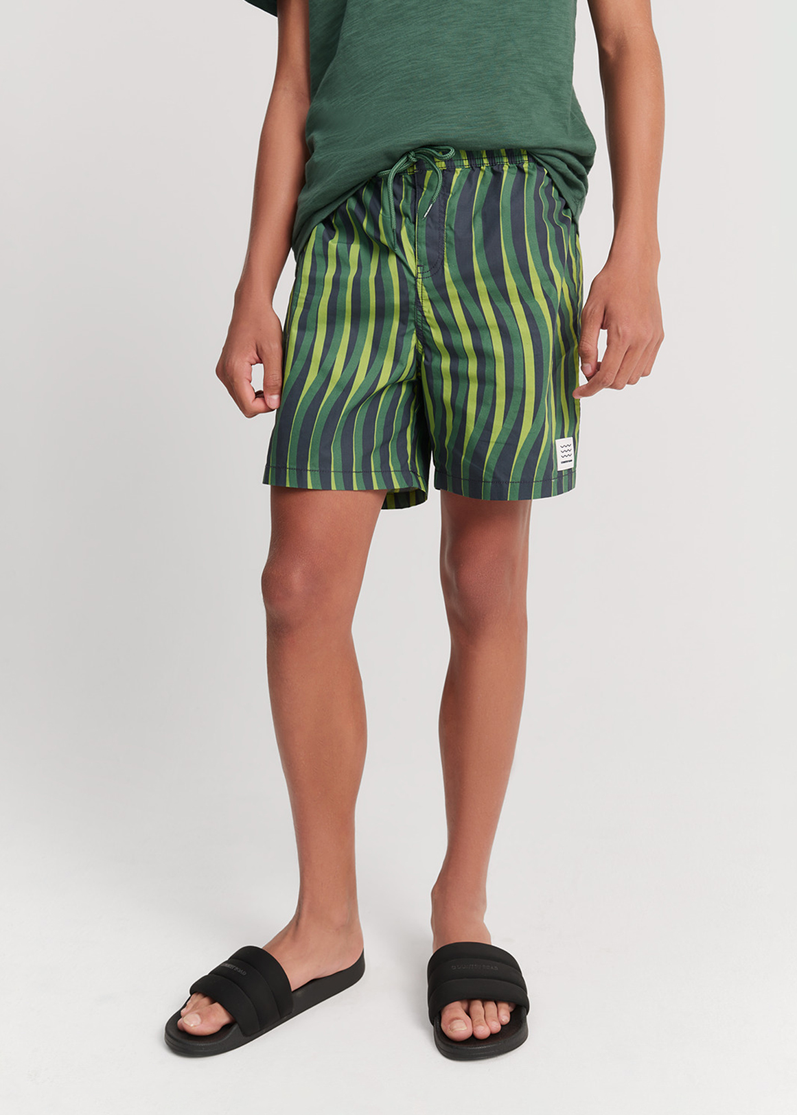 Teen Recycled Blend Wavy Lines Board Short | Woolworths.co.za