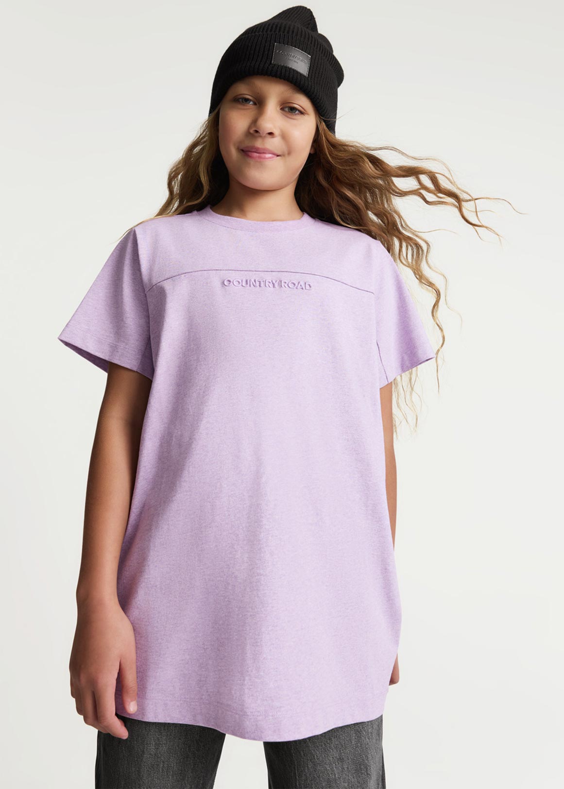 Teen Recycled Cotton Short Sleeve Logo Longline T-Shirt | Woolworths.co.za