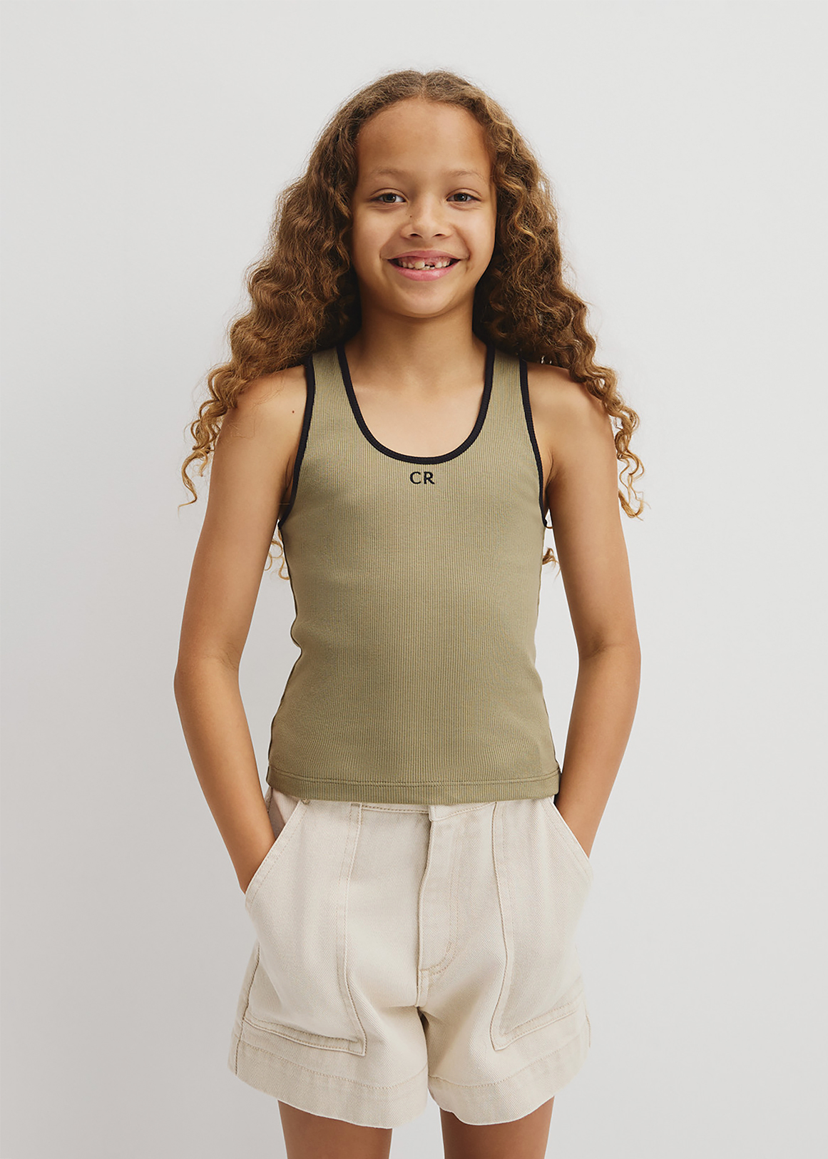 Teen Sleeveless Rib Tank