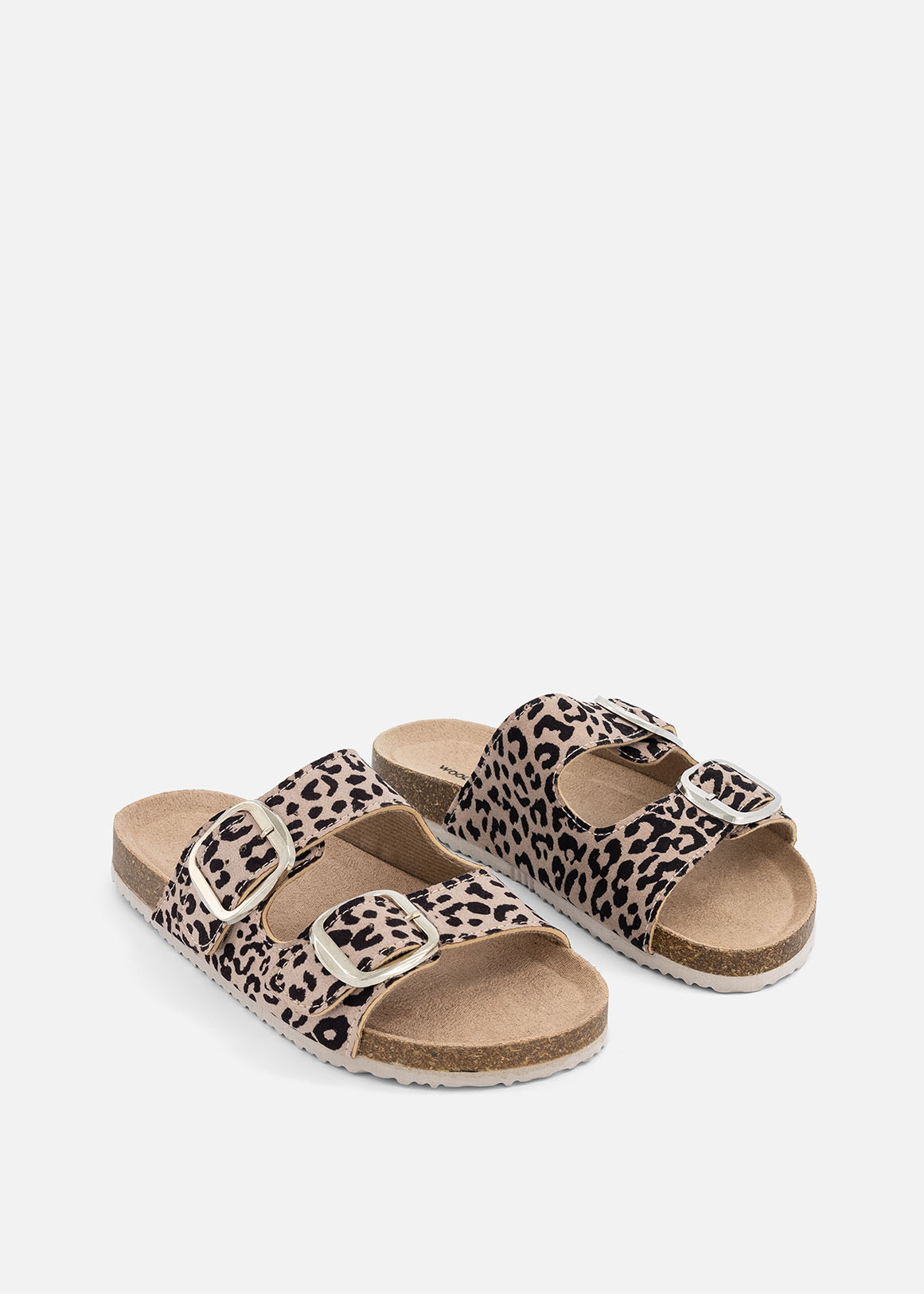 Textured Double Buckle Mules | Woolworths.co.za