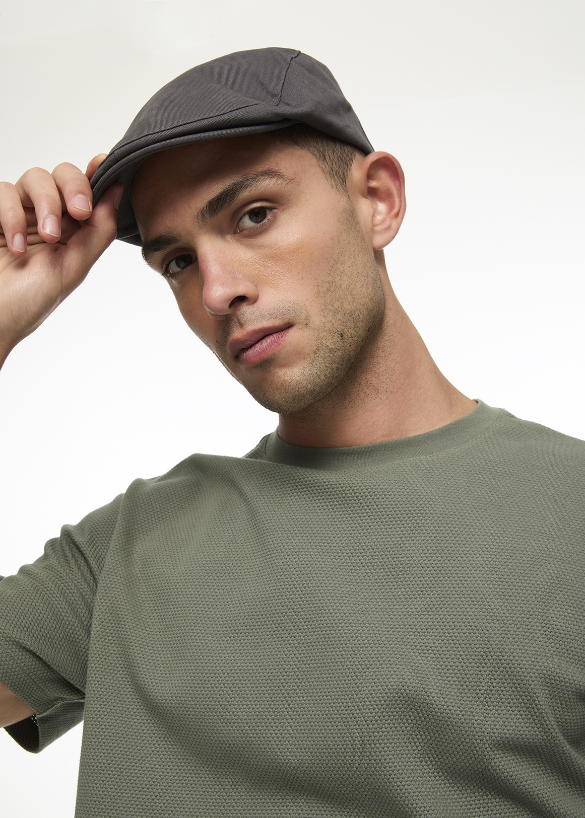 Textured Flat Cap