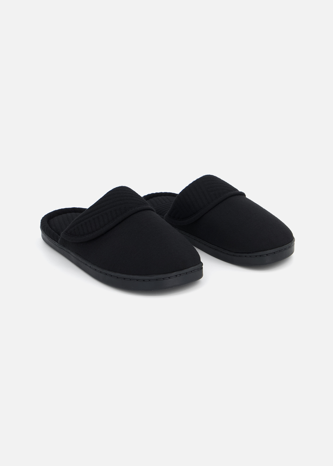 Textured Fold Mule Slippers