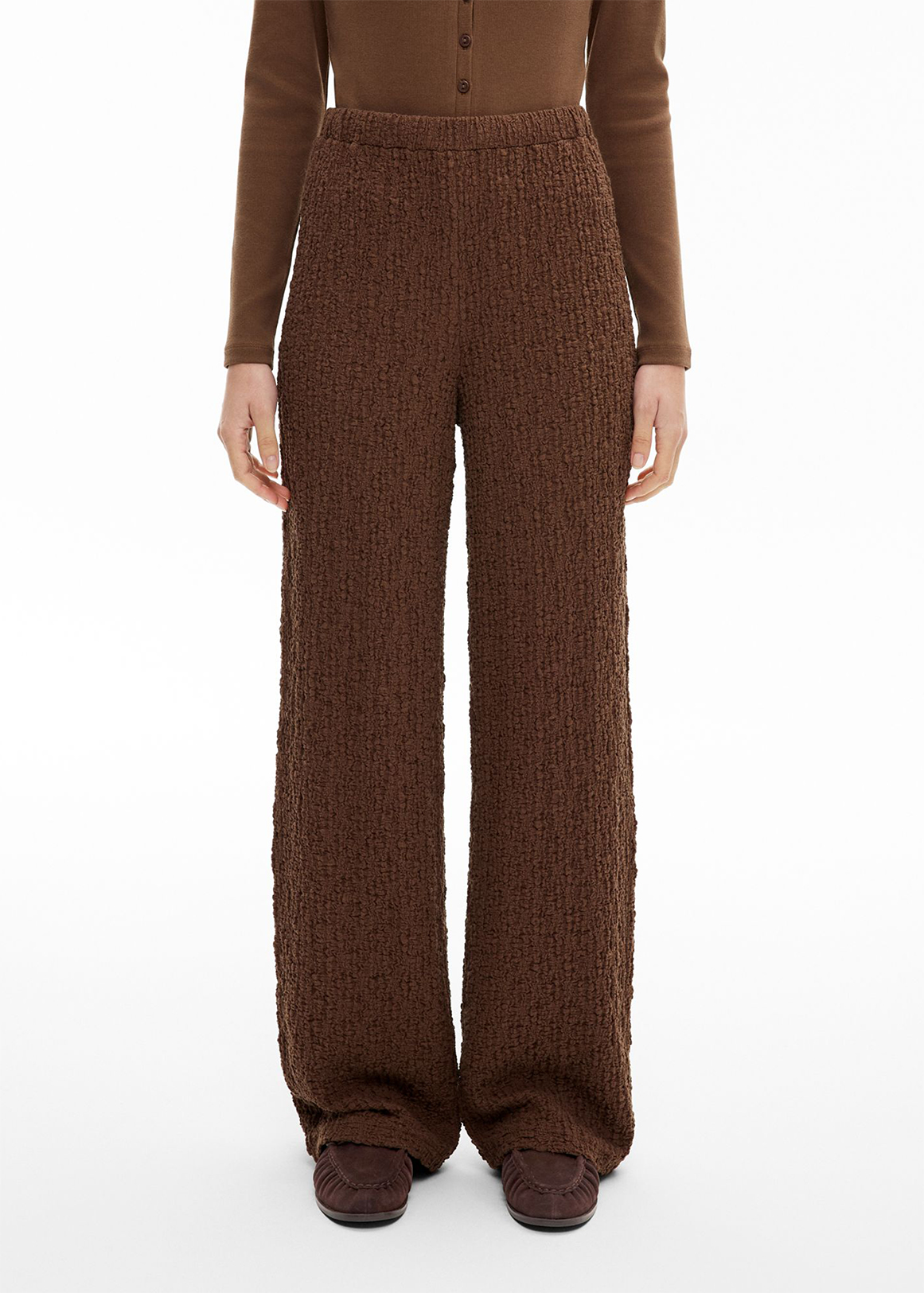 Textured Jersey Pants