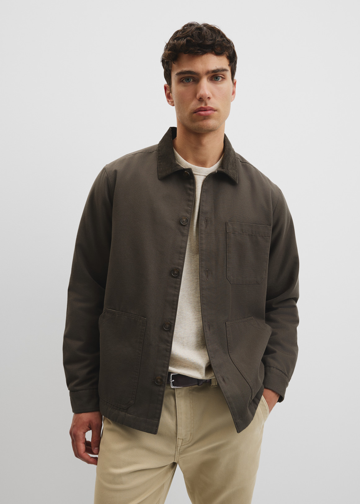 Textured Sherpa Oversized Jacket