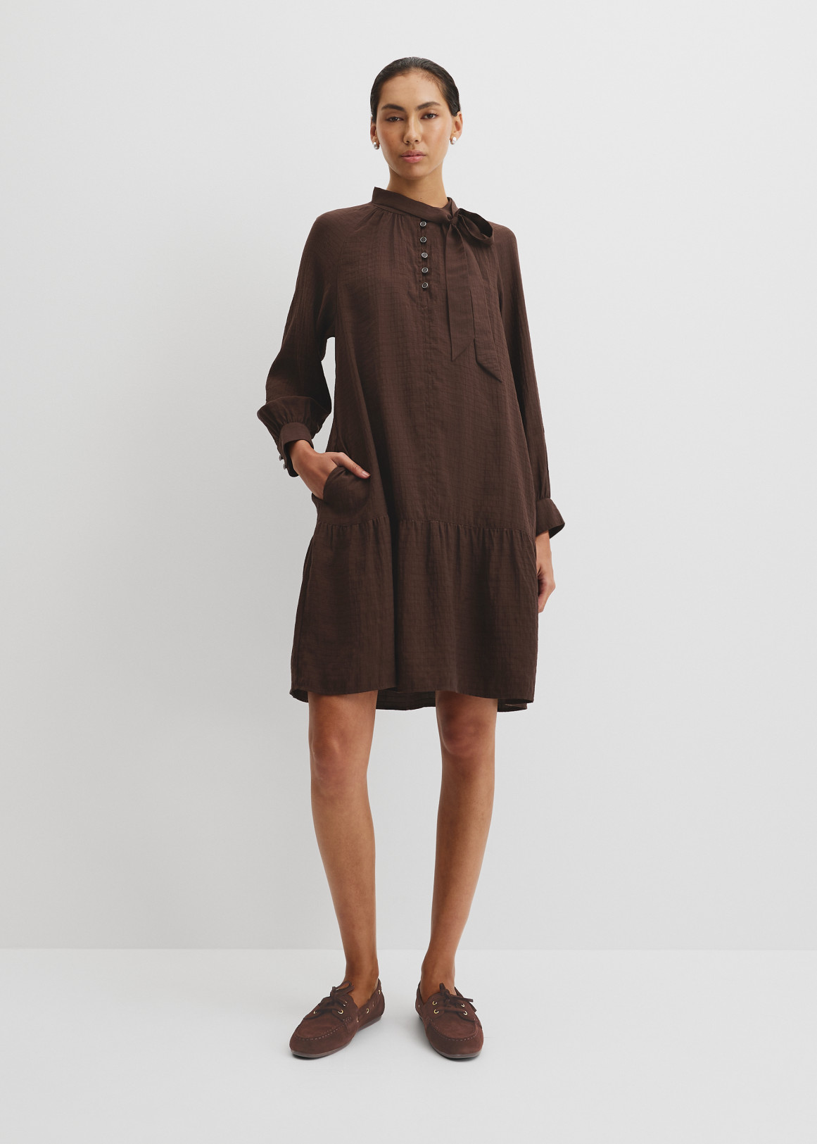 Textured Smock Dress