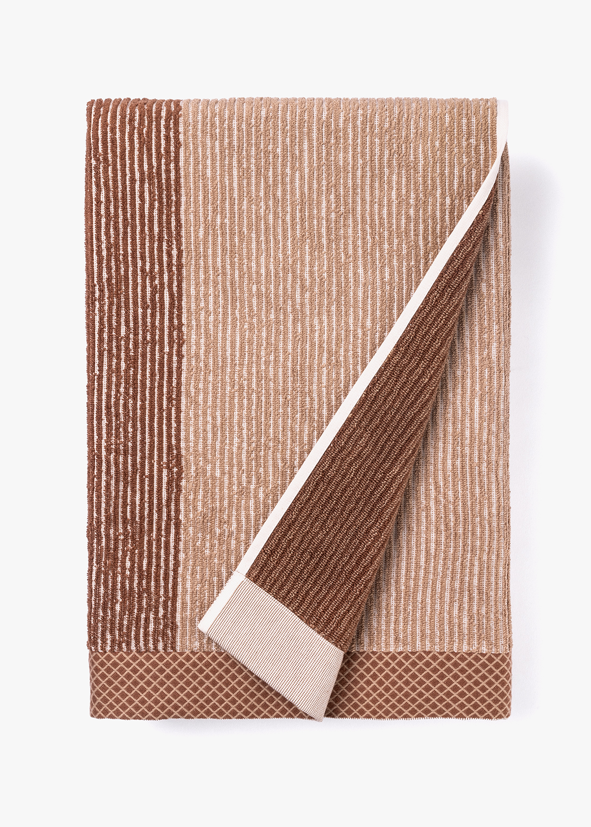 Textured Stripe Bath Sheet Towel with Antibacterial Finish