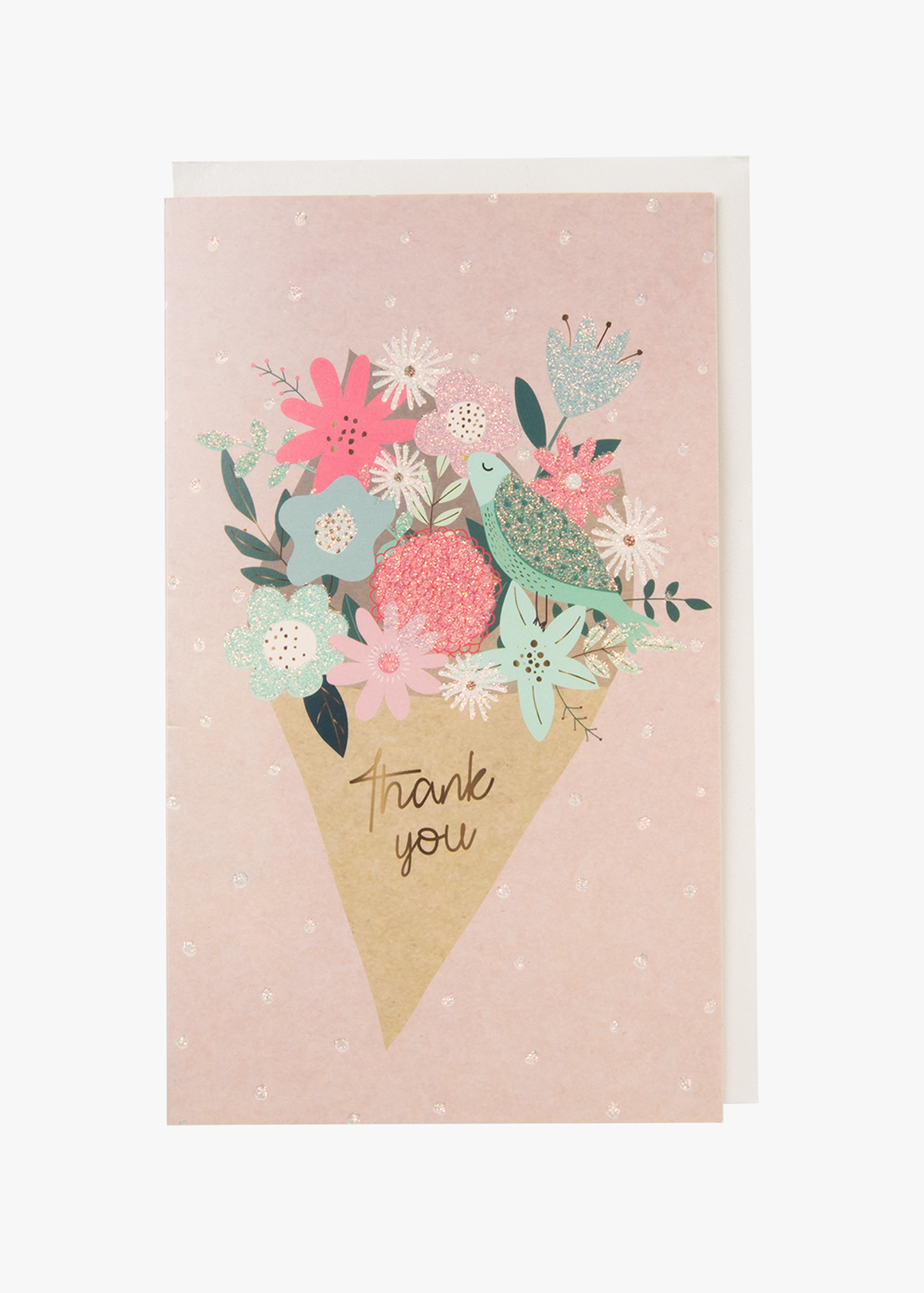 Thank You Bouquet Foil Emboss Card