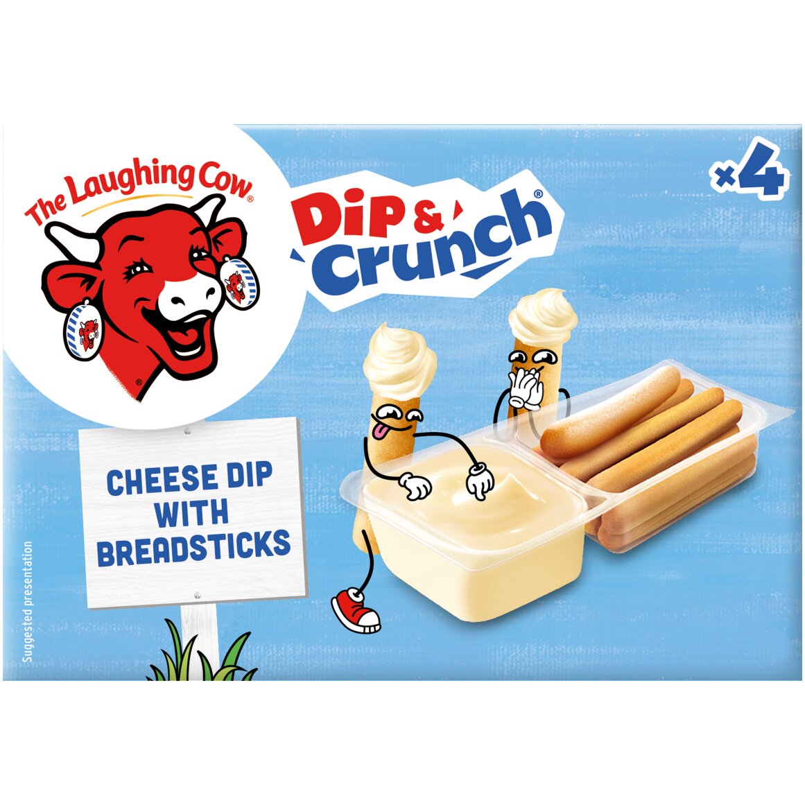 The Laughing Cow Full Fat Process Cheese Dippers 4 x 35 g