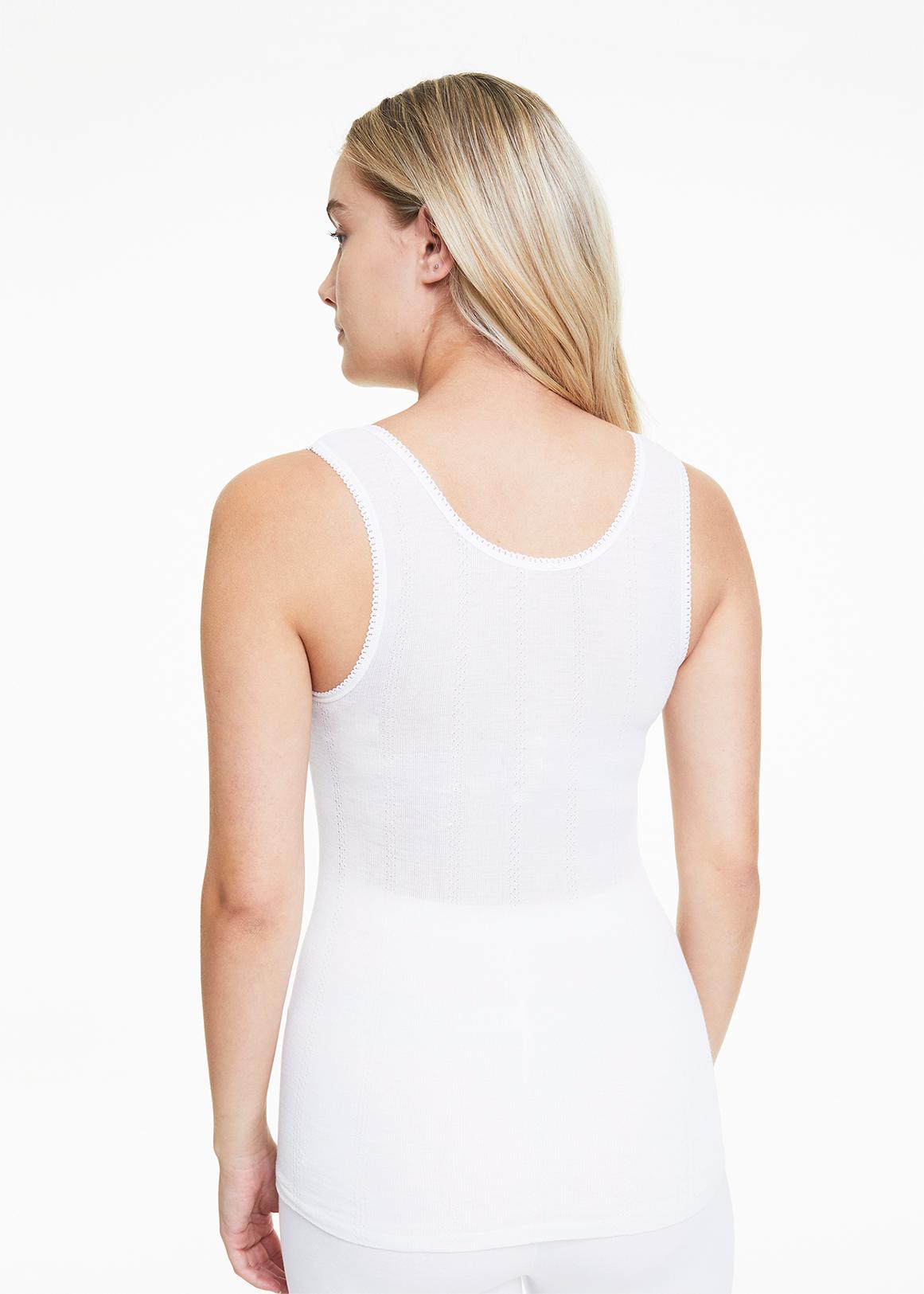 vegetabk Sleeveless Thermal vest for Women with Built in Bra V