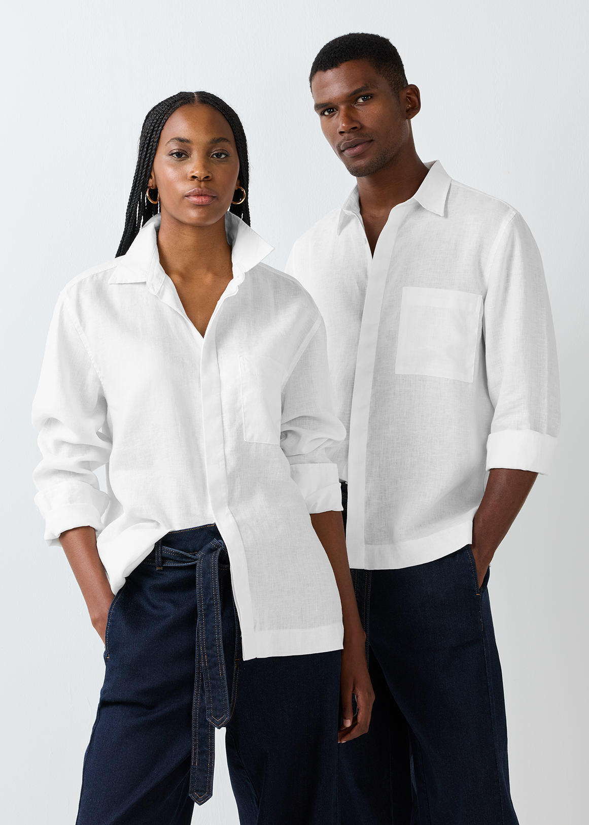 Tiger Lily Unisex Soft Linen Shirt