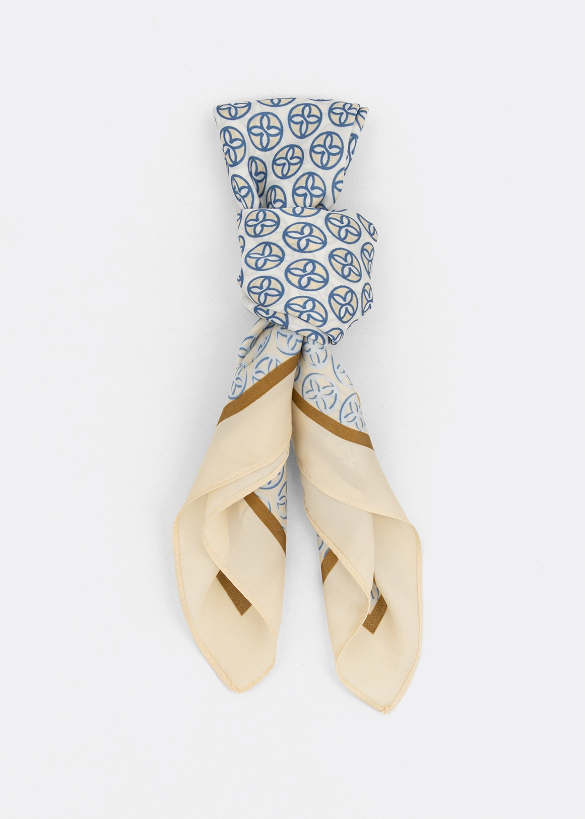 Tile Print Satin Scarf