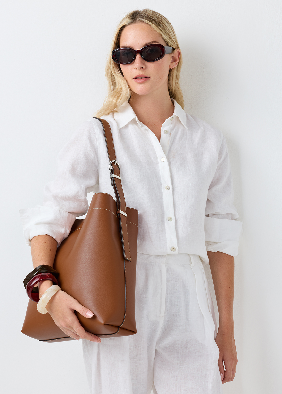Topstitch Hobo Bag