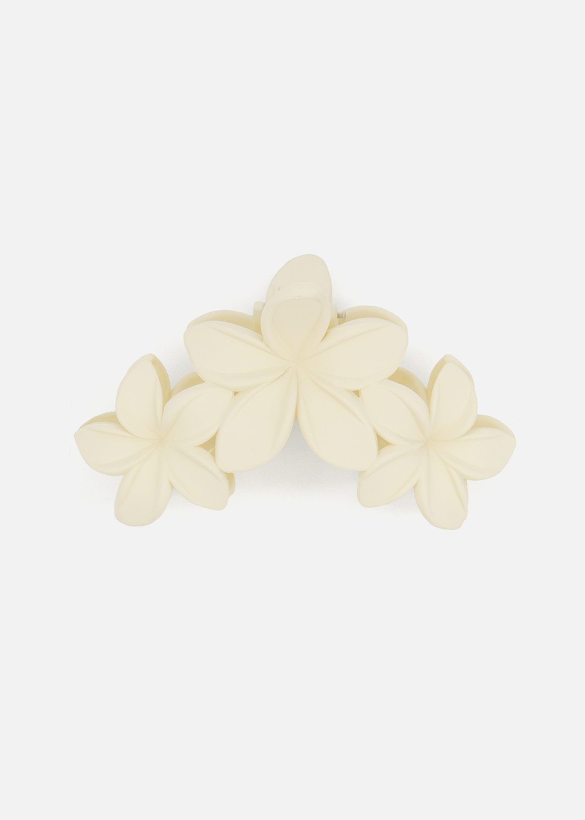 Triple Flower Matte Hair Claw