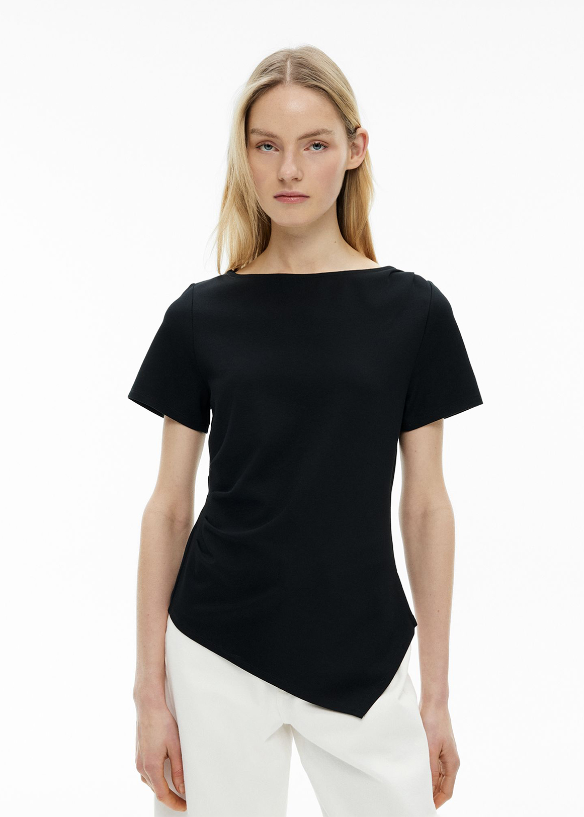 Tuck Wide Neck T-Shirt