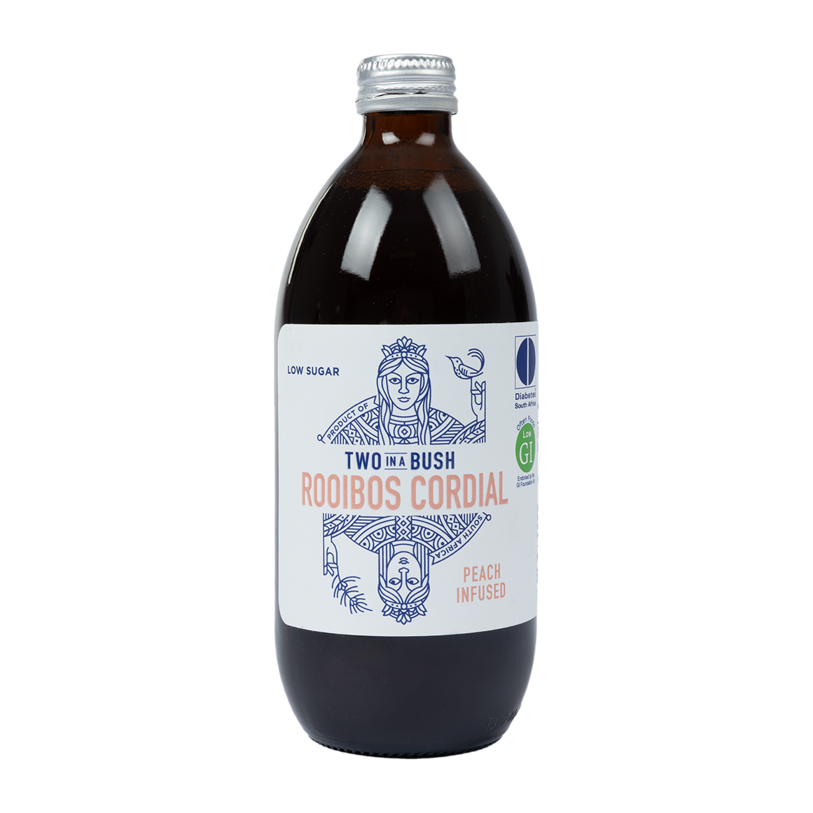 Two In A Bush Peach Infused Rooibos Cordial 500 ml