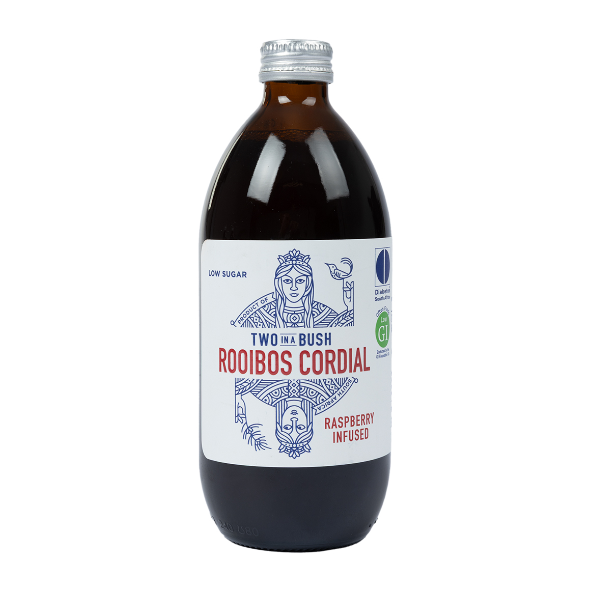 Two In A Bush Raspberry Infused Rooibos Cordial 500 ml