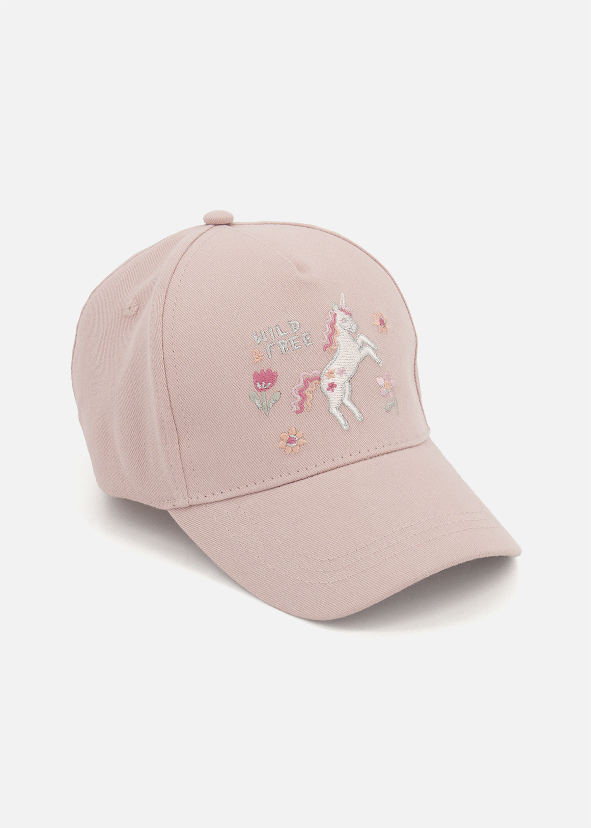 Unicorn Embroidery Peak Cap