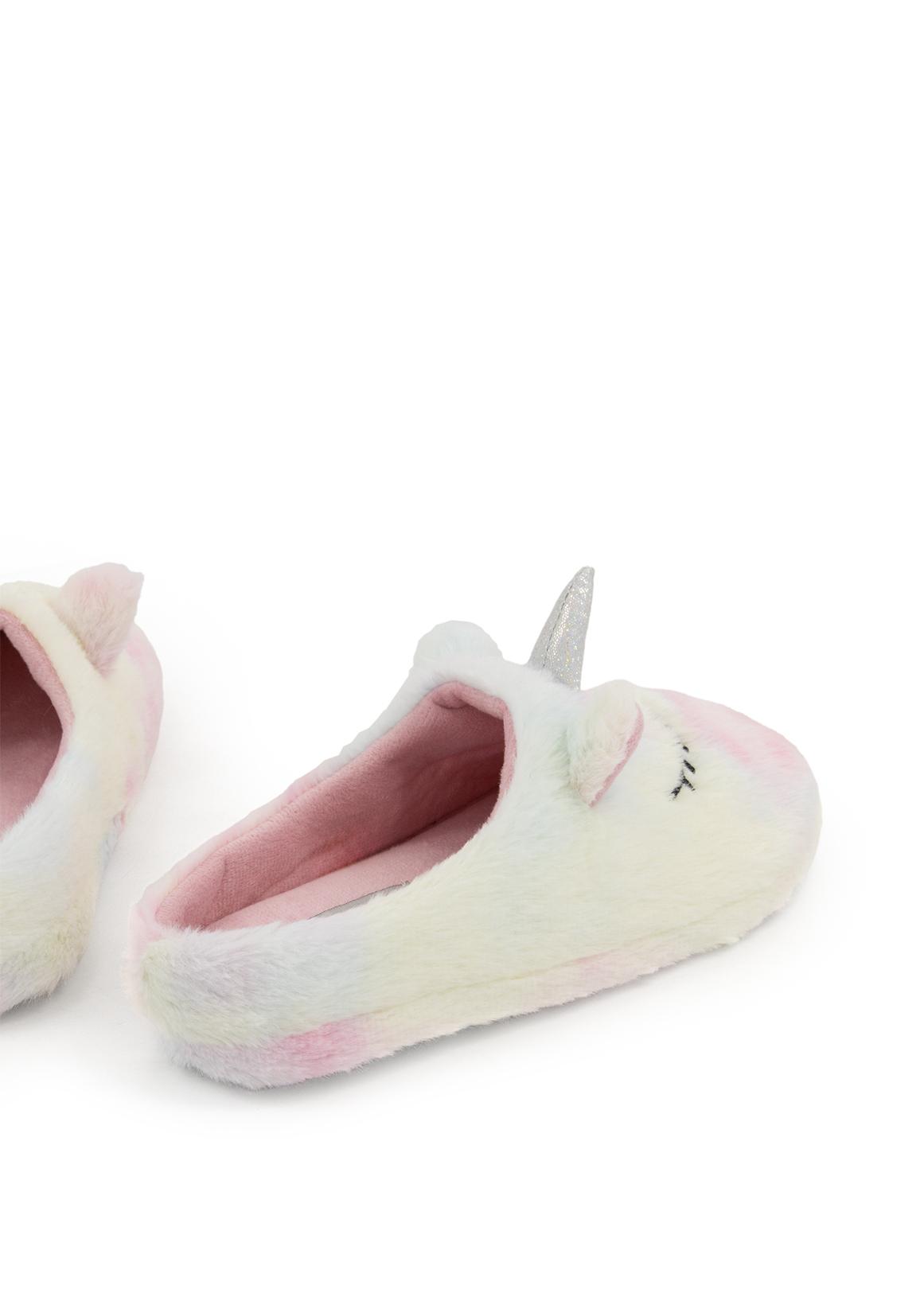 Unicorn Novelty Slippers (Size 12-6) Older Girl - Main Image