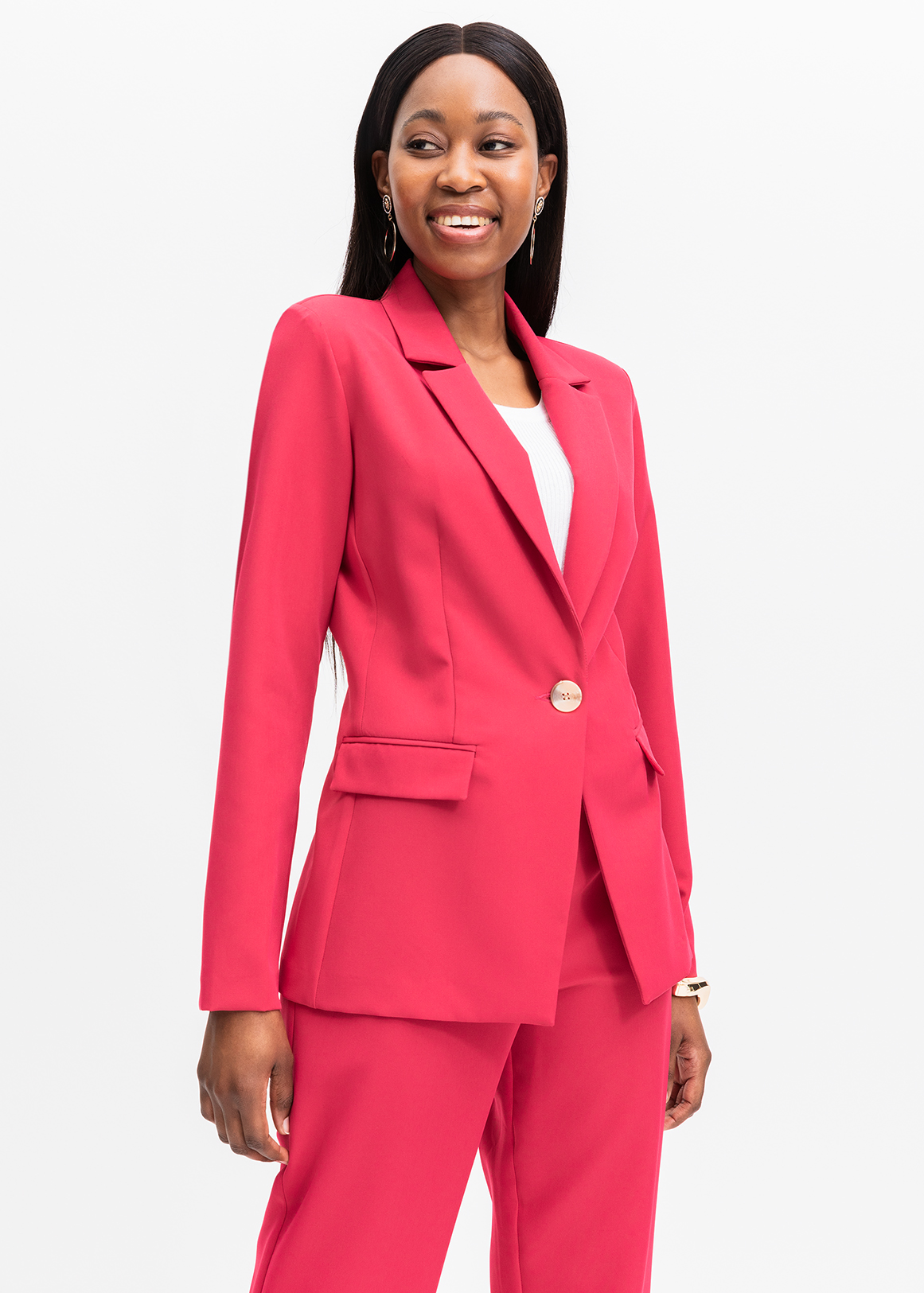 Unlined Single Button Blazer | Woolworths.co.za