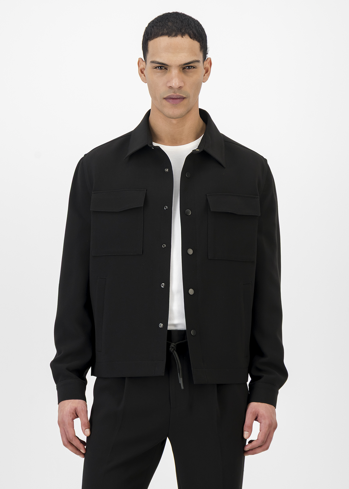 Unstructured Flex Comfort Harrington Jacket