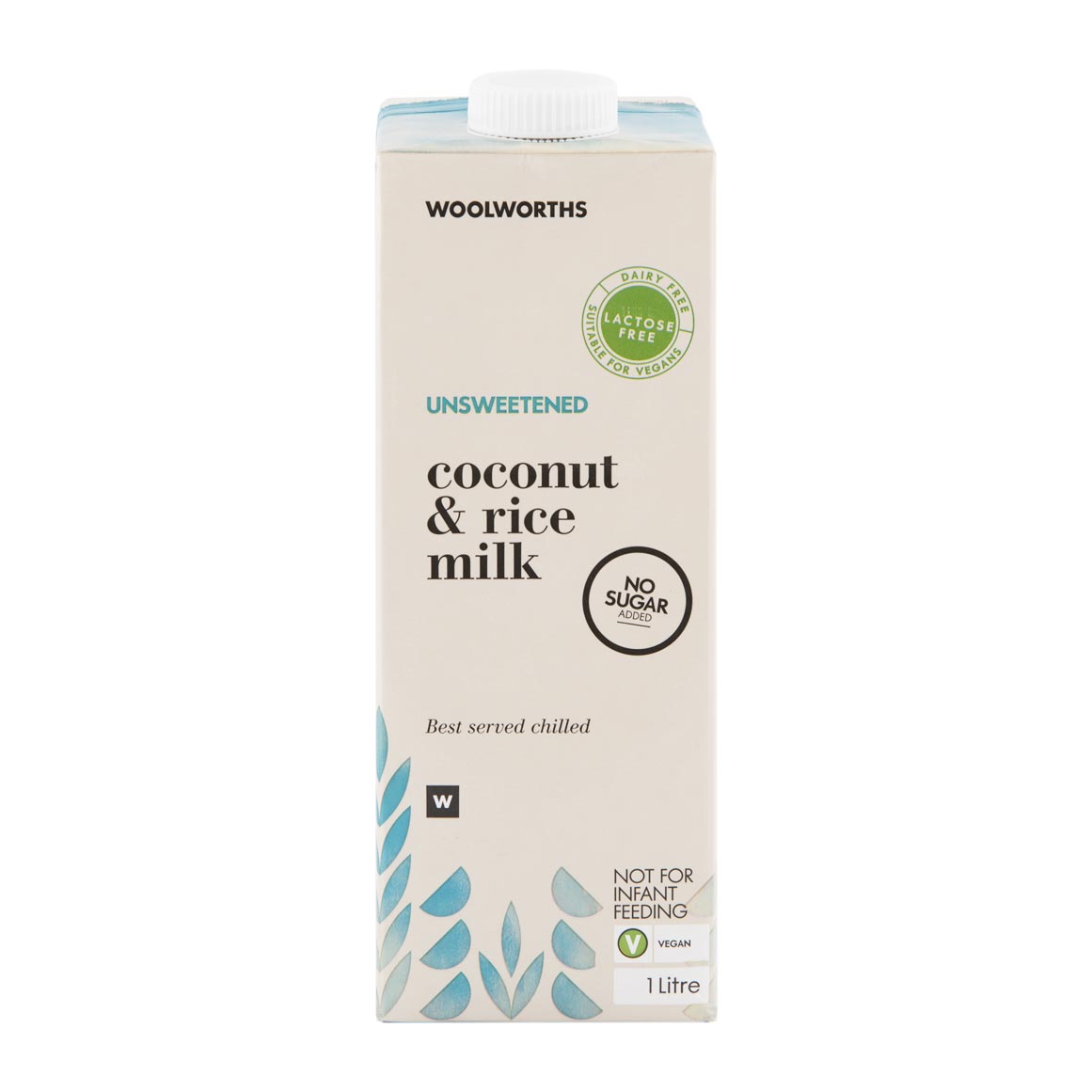 Unsweetened Coconut and Rice Milk 1 L Woolworths.co.za