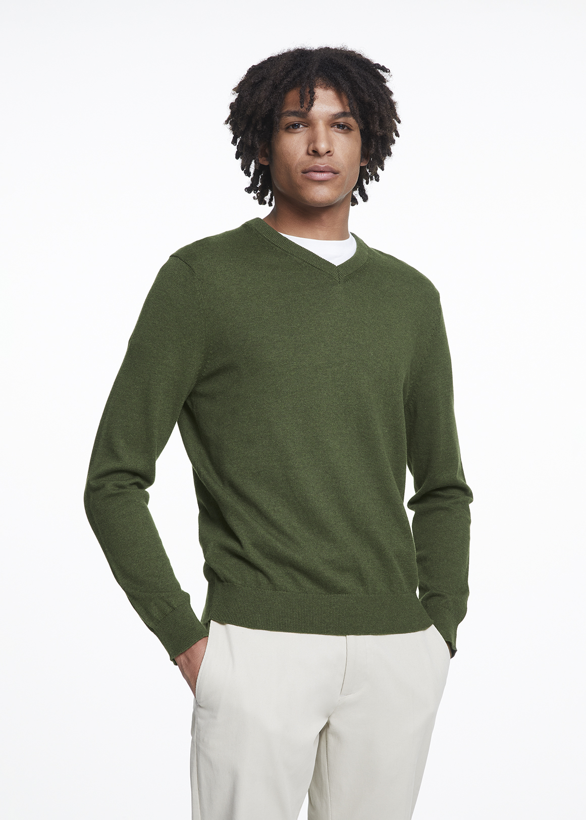 V-neck Cotton Pullover | Woolworths.co.za