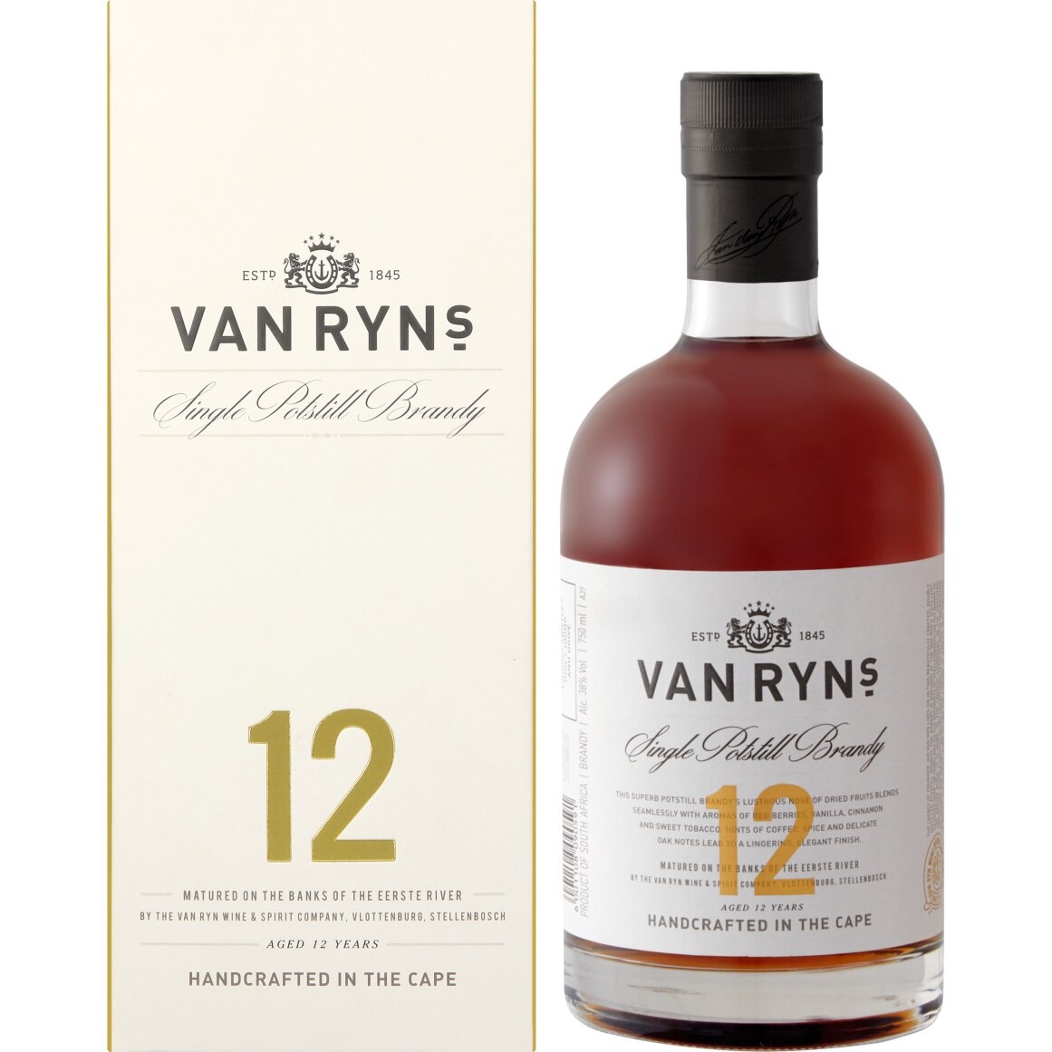 Van Ryn's 12 Year Old Single Potstill Brandy 750 ml | Woolworths.co.za
