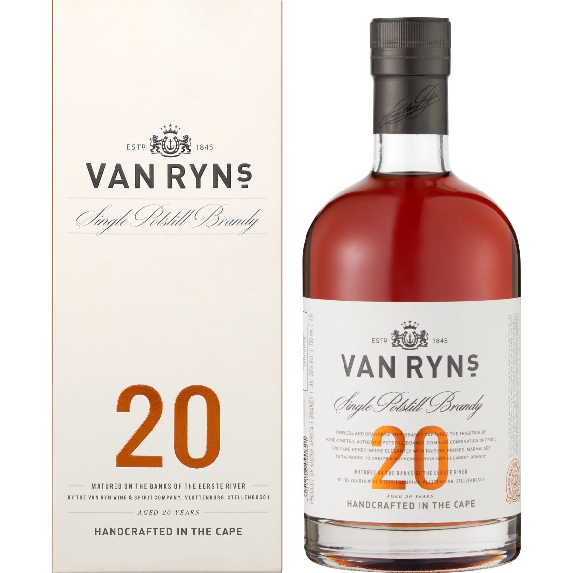 Van Ryn's 20 Year Old Single Potstill Brandy 750 ml | Woolworths.co.za