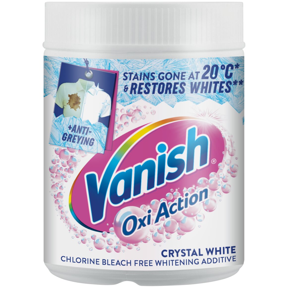 Vanish Power O2 Crystal White Stain Removing Powder 400 g
