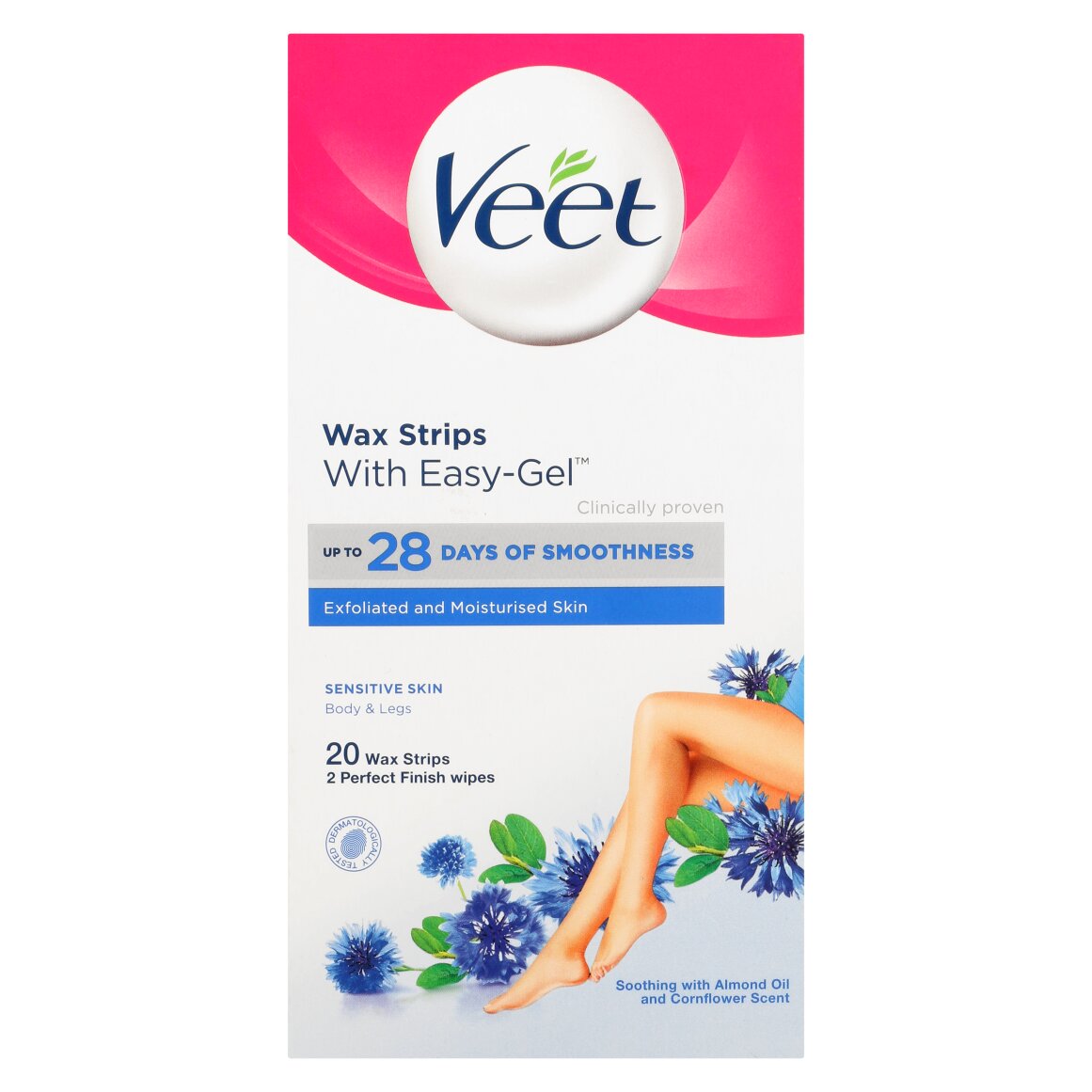 Veet Wax Strips for Sensitive Skin 22 Pcs