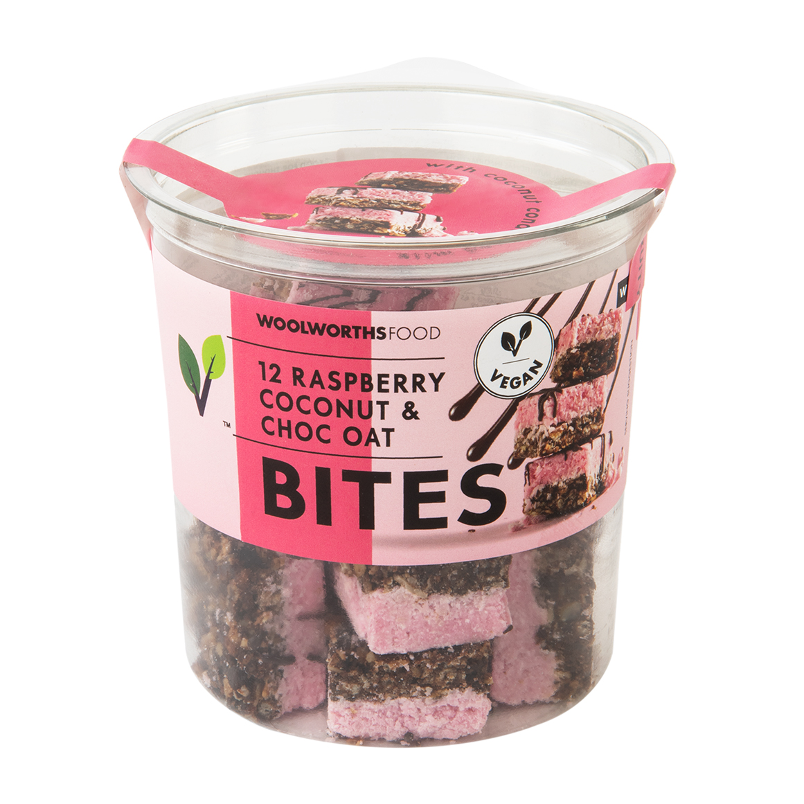 Vegan Raspberry Coconut Choc Oat Bites 12 Pk Woolworths co za Vegan raspberry coconut choc oat bites 12 pk woolworths co za