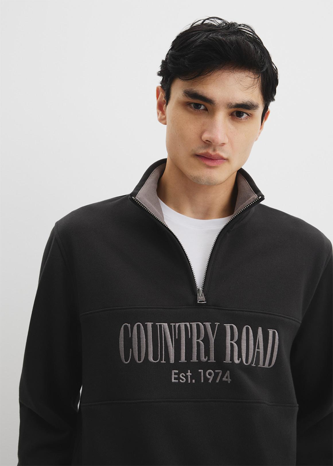 Verified Australian Cotton Half Zip Heritage Sweat