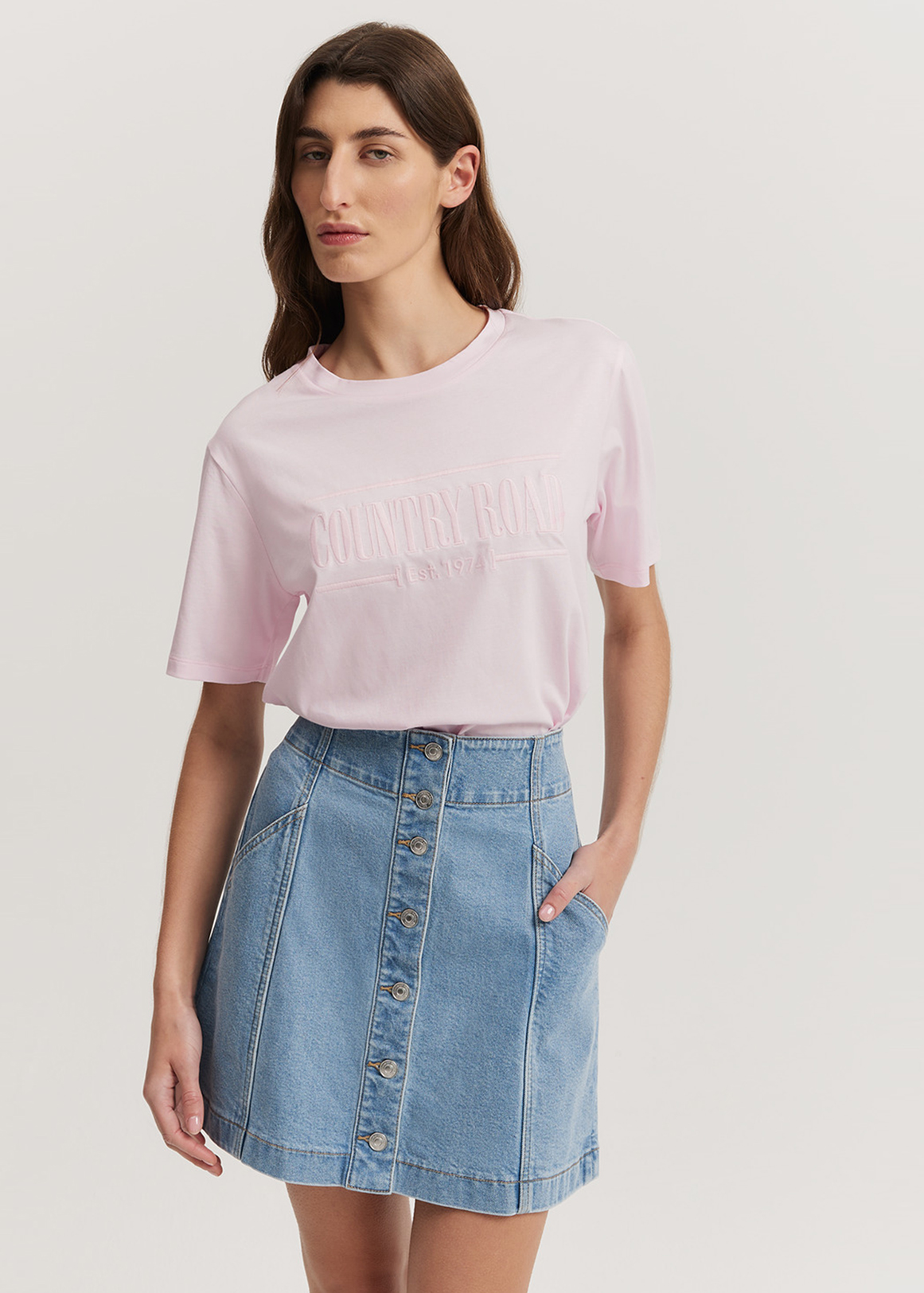 Verified Australian Cotton Heritage Embroidered T-Shirt