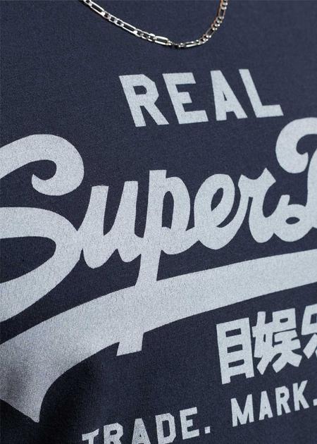 Superdry Blue Vintage Logo Narrative T-Shirt