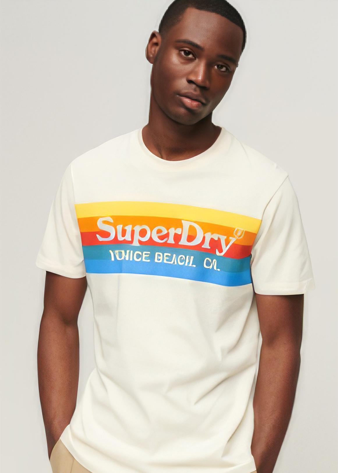 Superdry 70´S Retro Font Logo Short Sleeve Round Neck T-Shirt